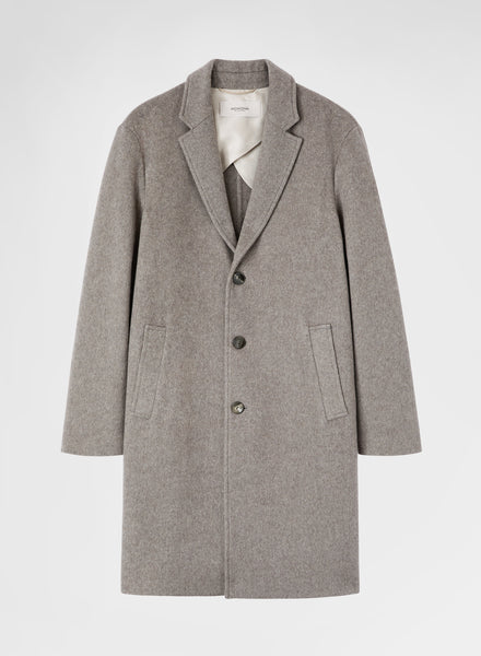 Pure Cashmere Coat Beige Single-Breasted | Agnona
