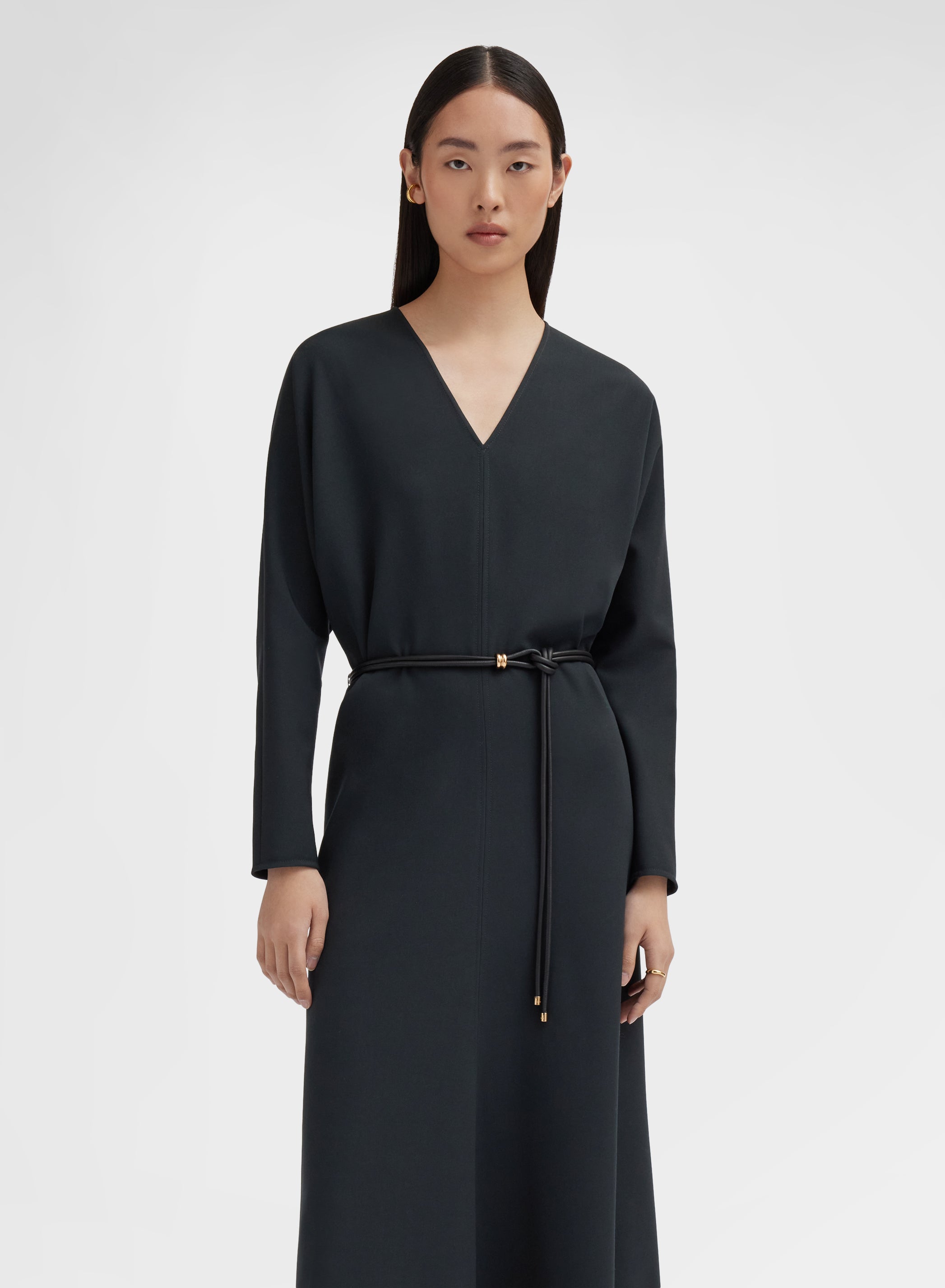 FLUID WOOL DRESS BOTTLE GREEN