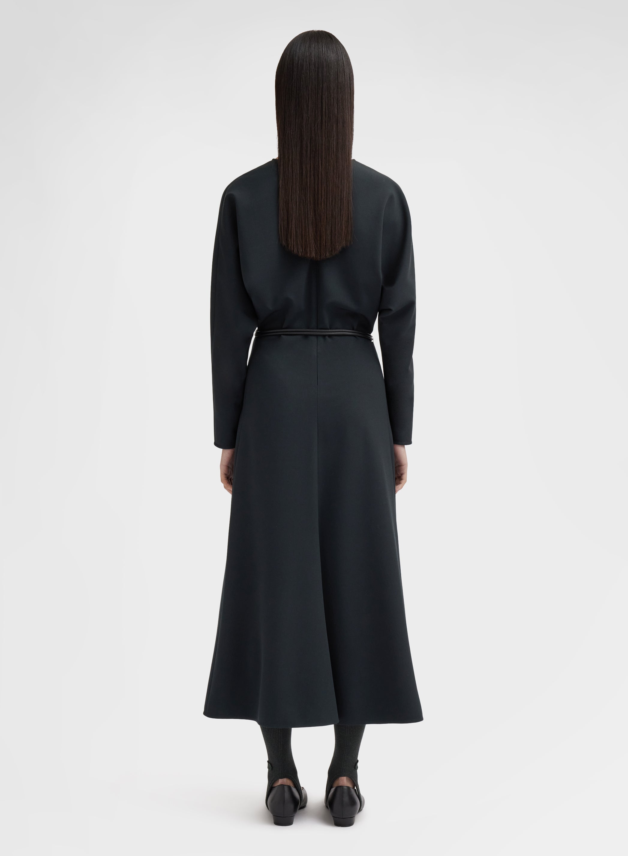FLUID WOOL DRESS BOTTLE GREEN
