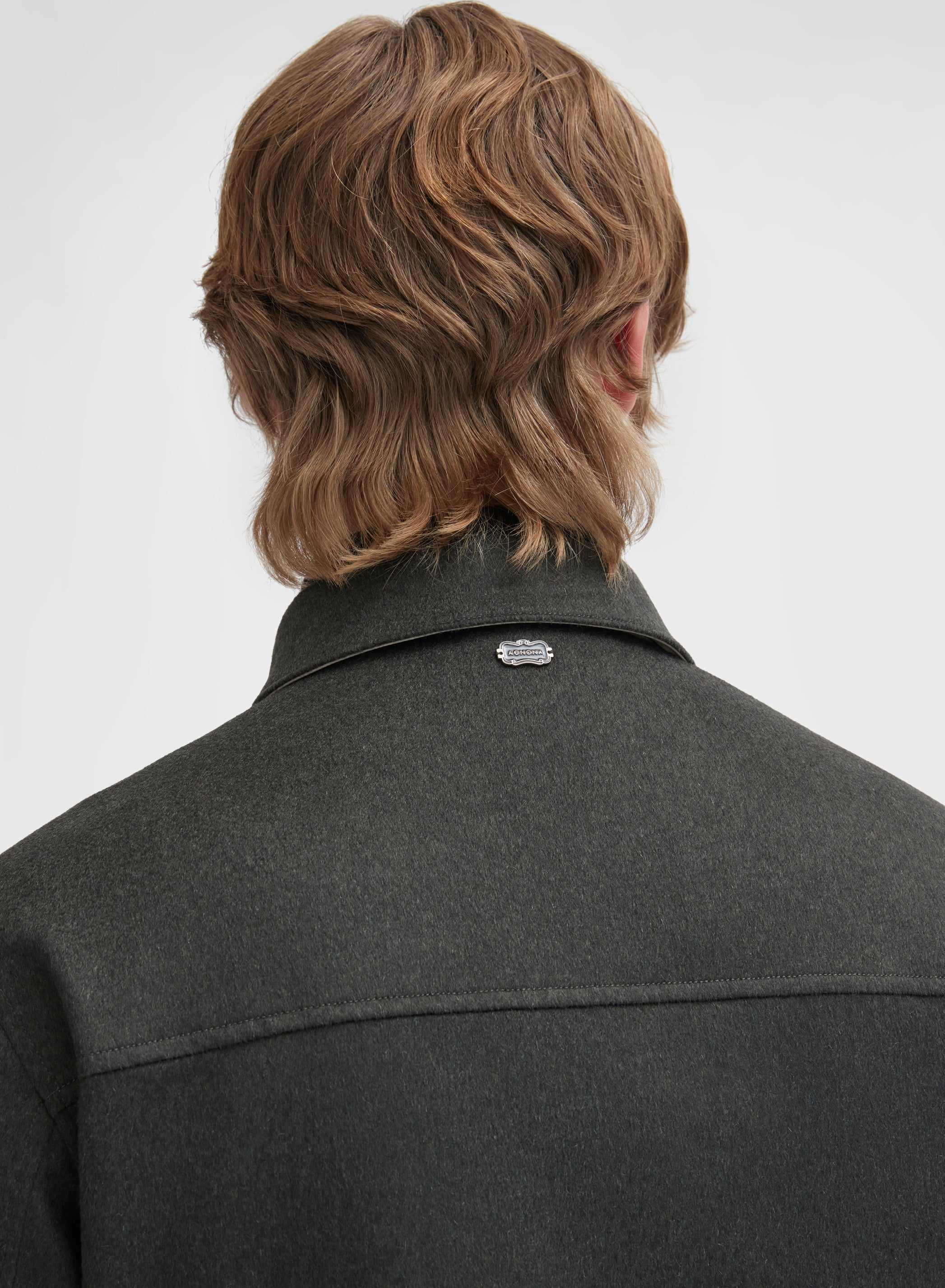 CASHMERE LIGHT OVERSHIRT BOTTLE GREEN
