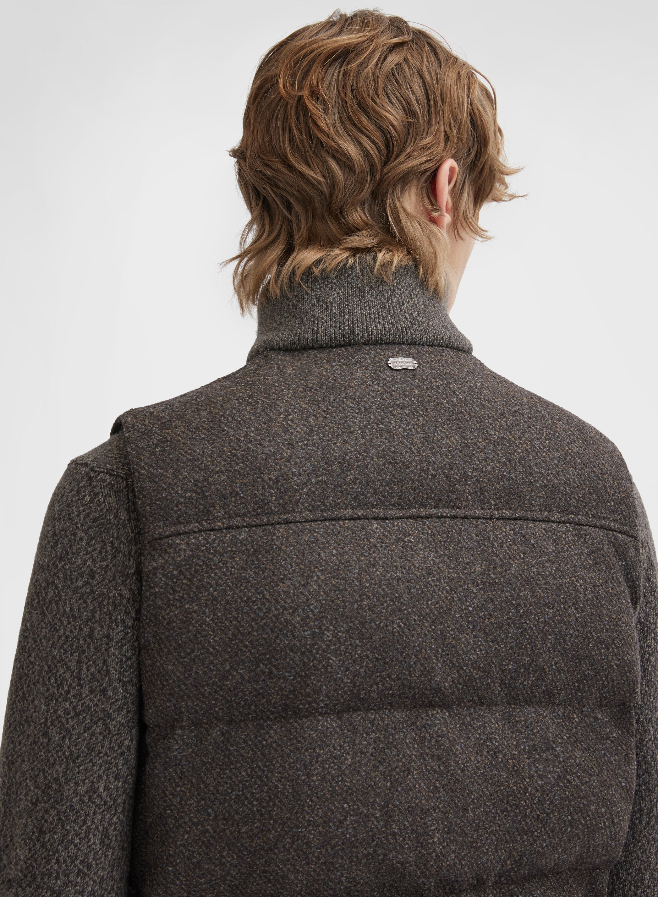 WOOL CASHMERE BOUCLE VEST CUMINO