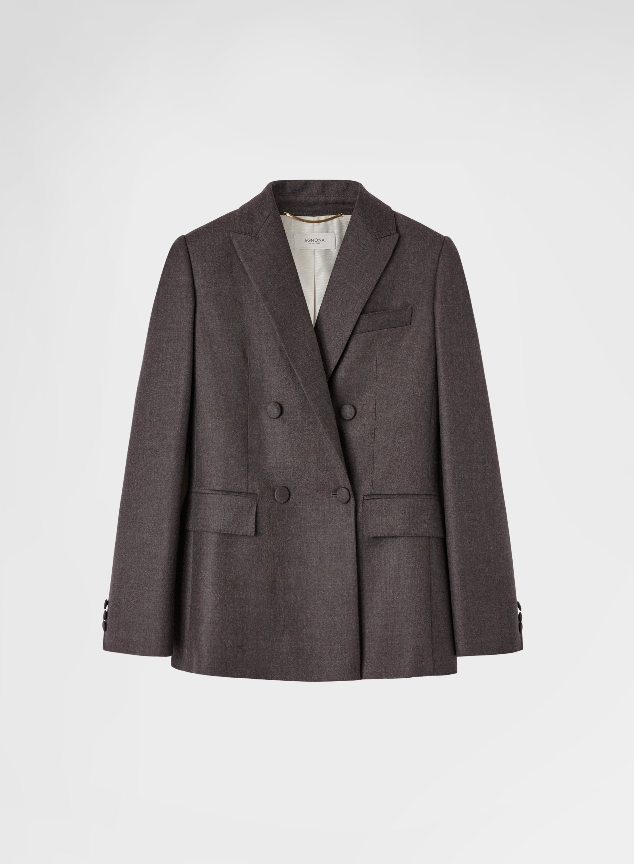 LIGHT WOOL FLANNEL JACKET CUMINO