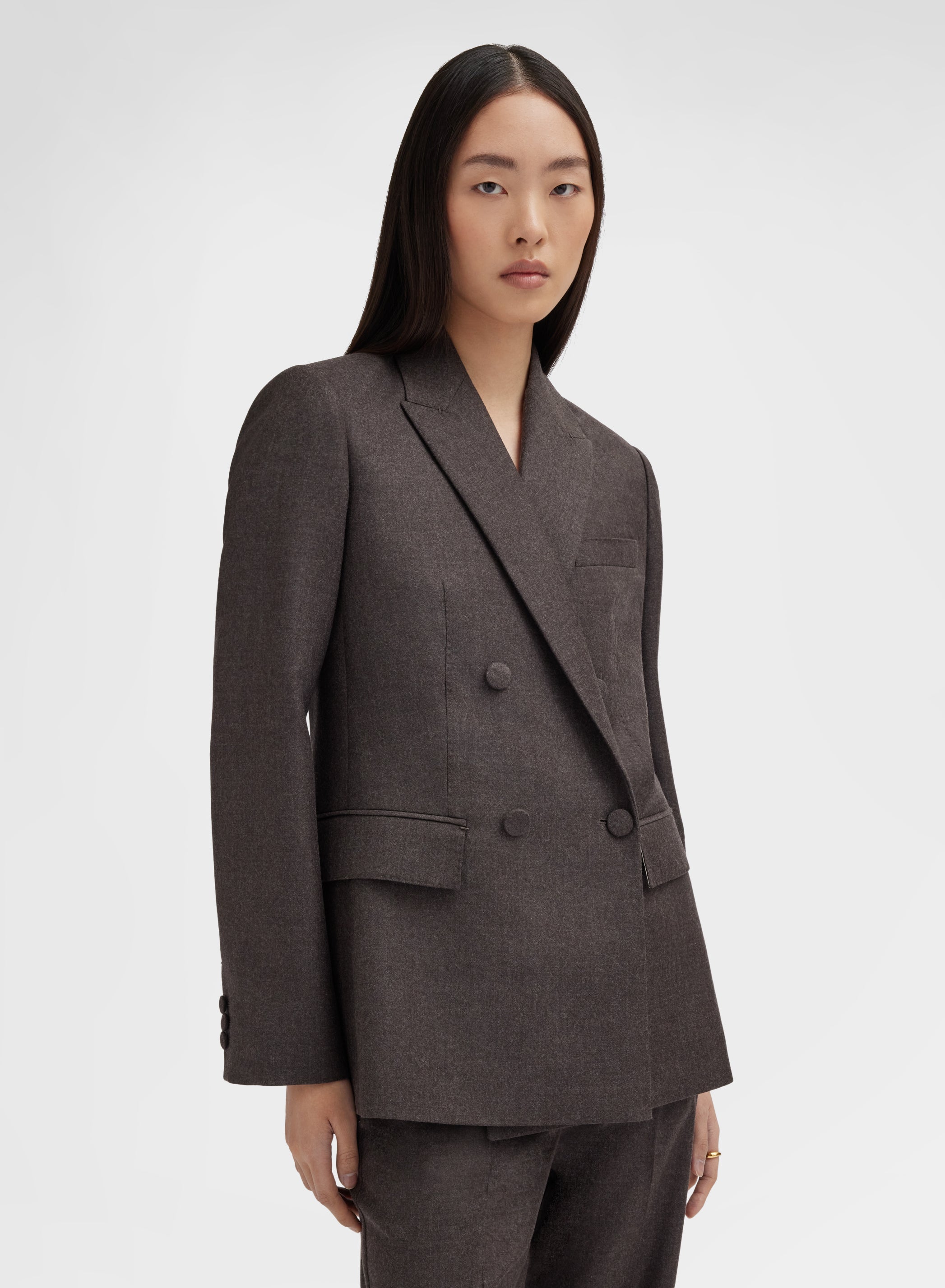 LIGHT WOOL FLANNEL JACKET CUMINO