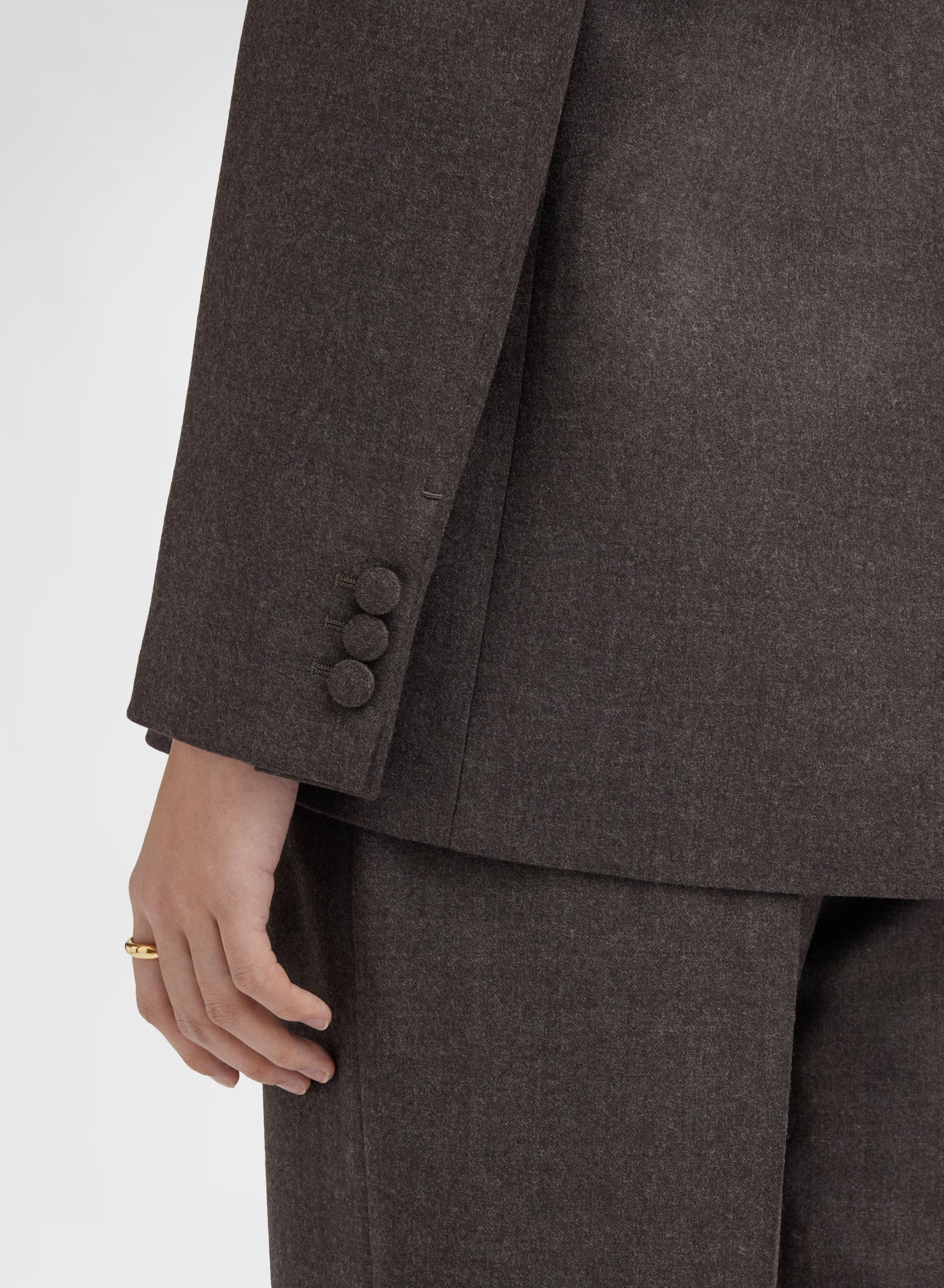 LIGHT WOOL FLANNEL JACKET CUMINO