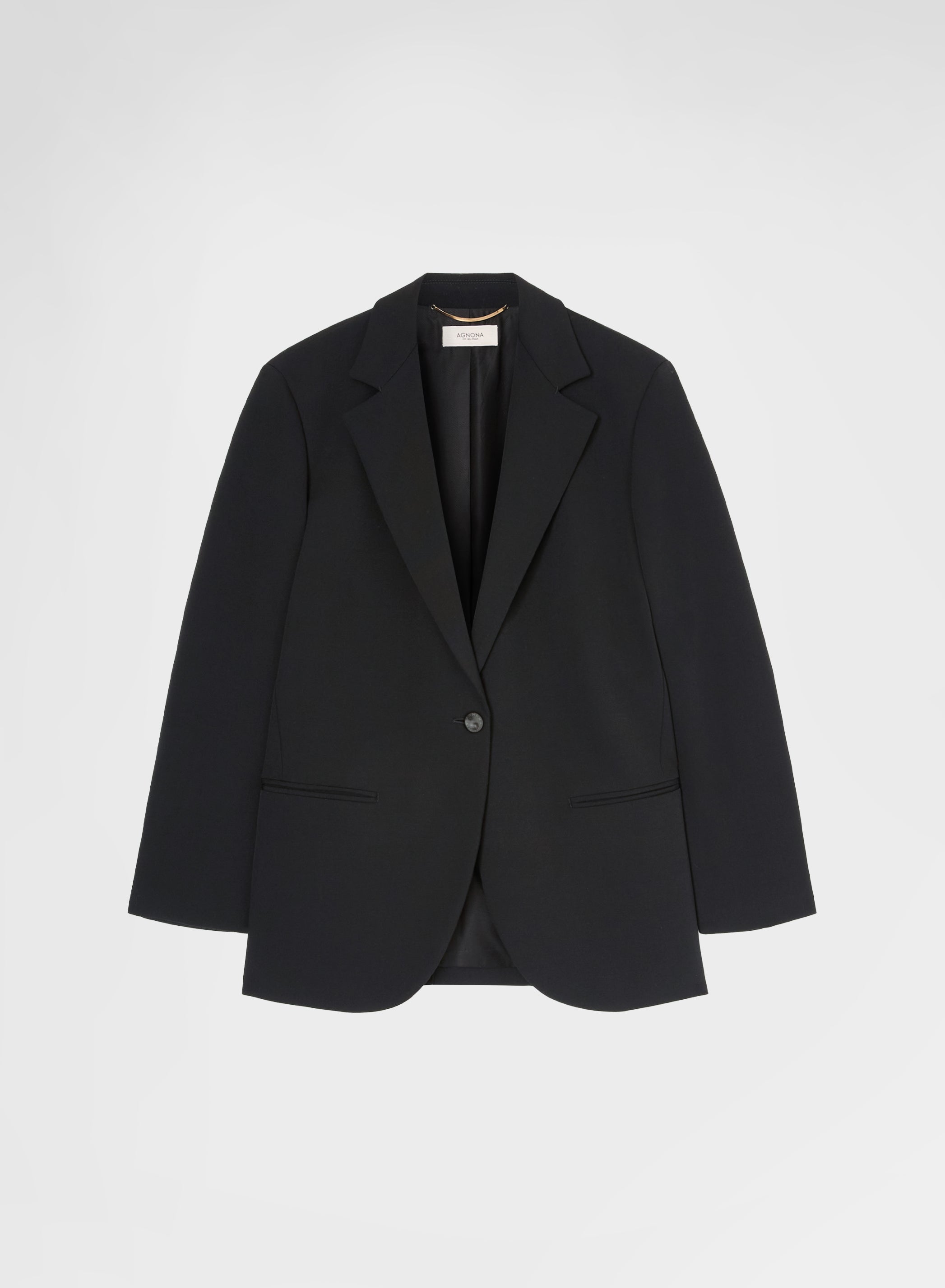 FLUID WOOL JACKET BLACK