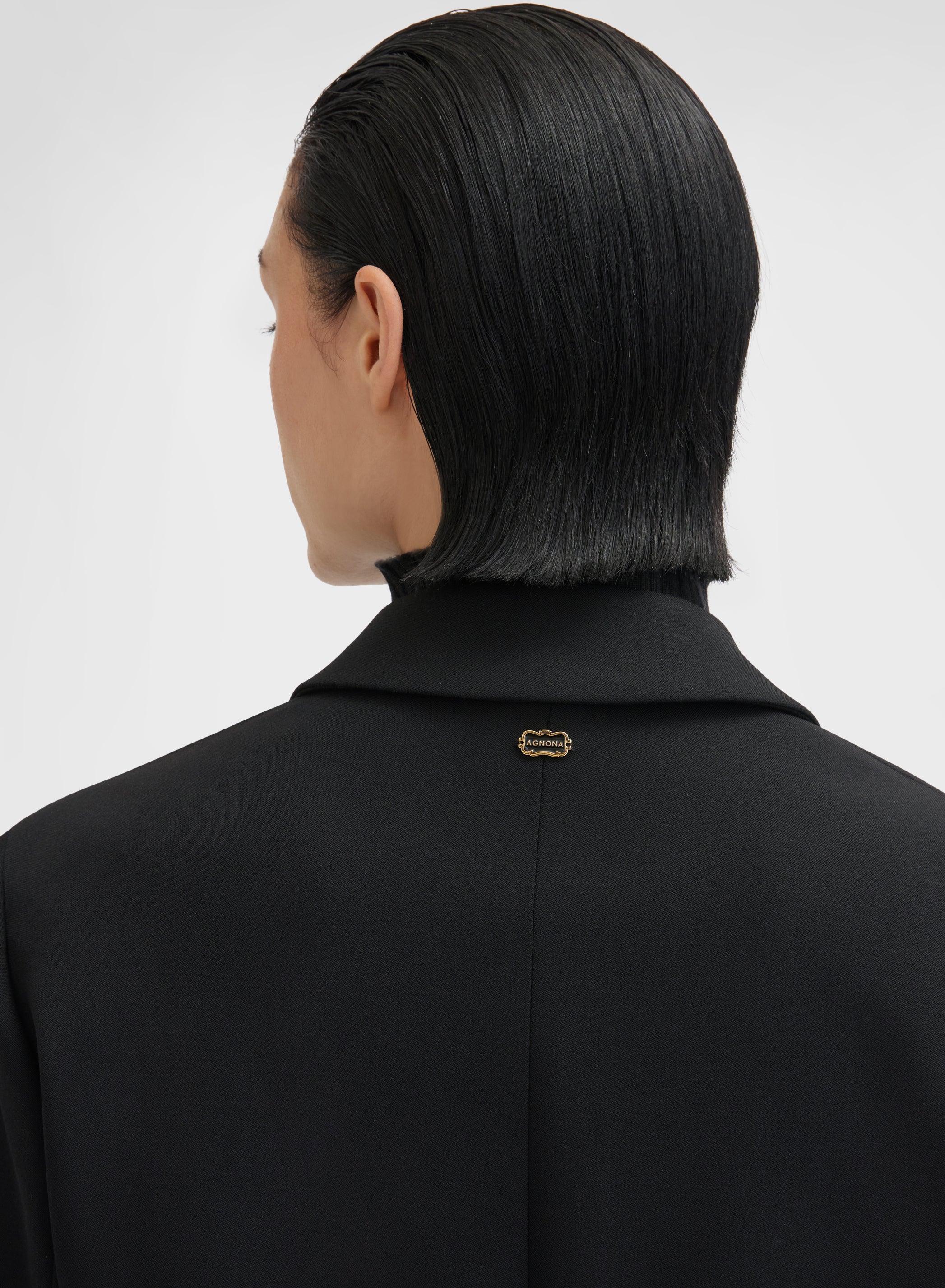 FLUID WOOL JACKET BLACK