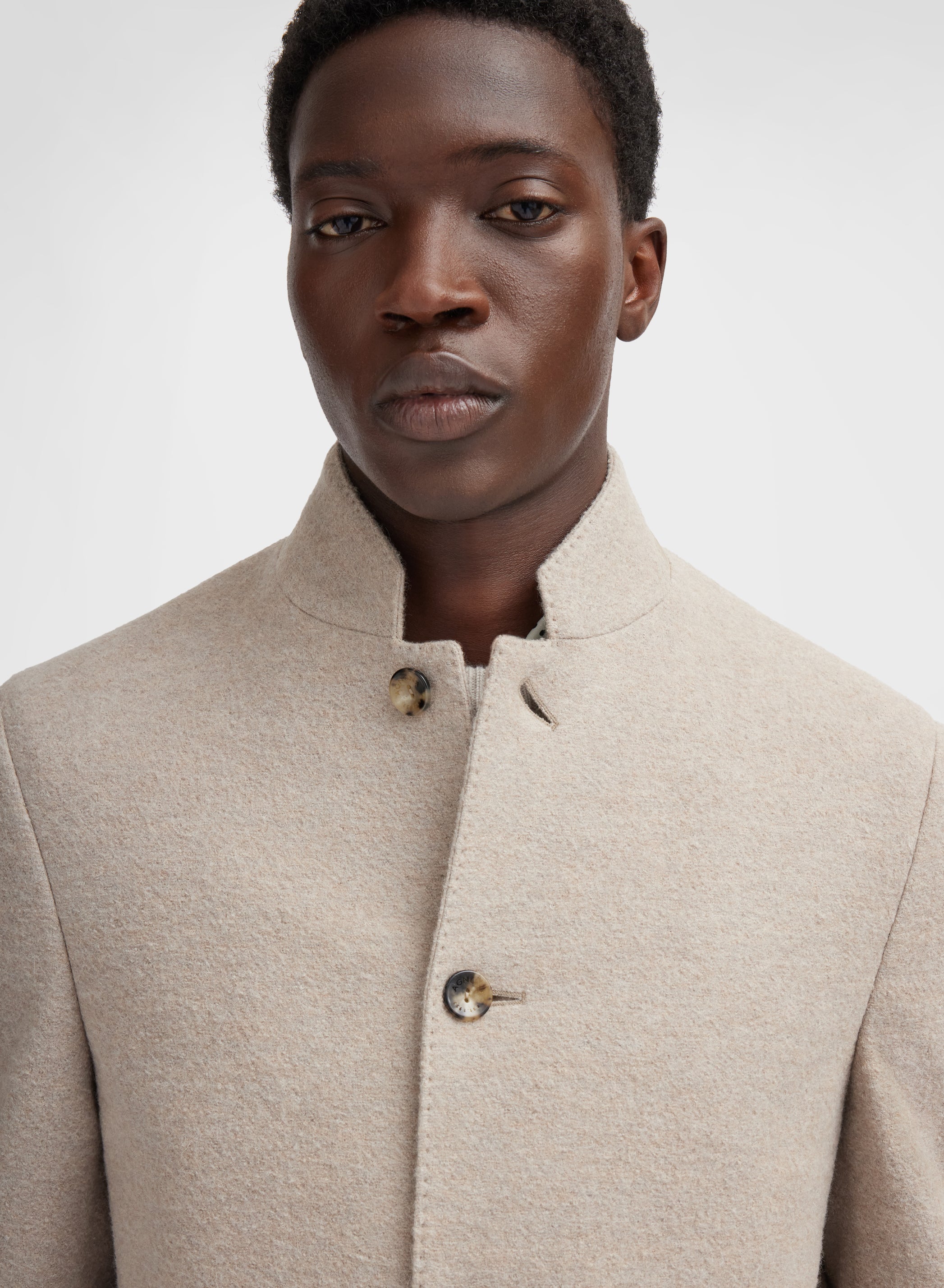 PRESSED SPAZZOLINO JACKET SESAMO