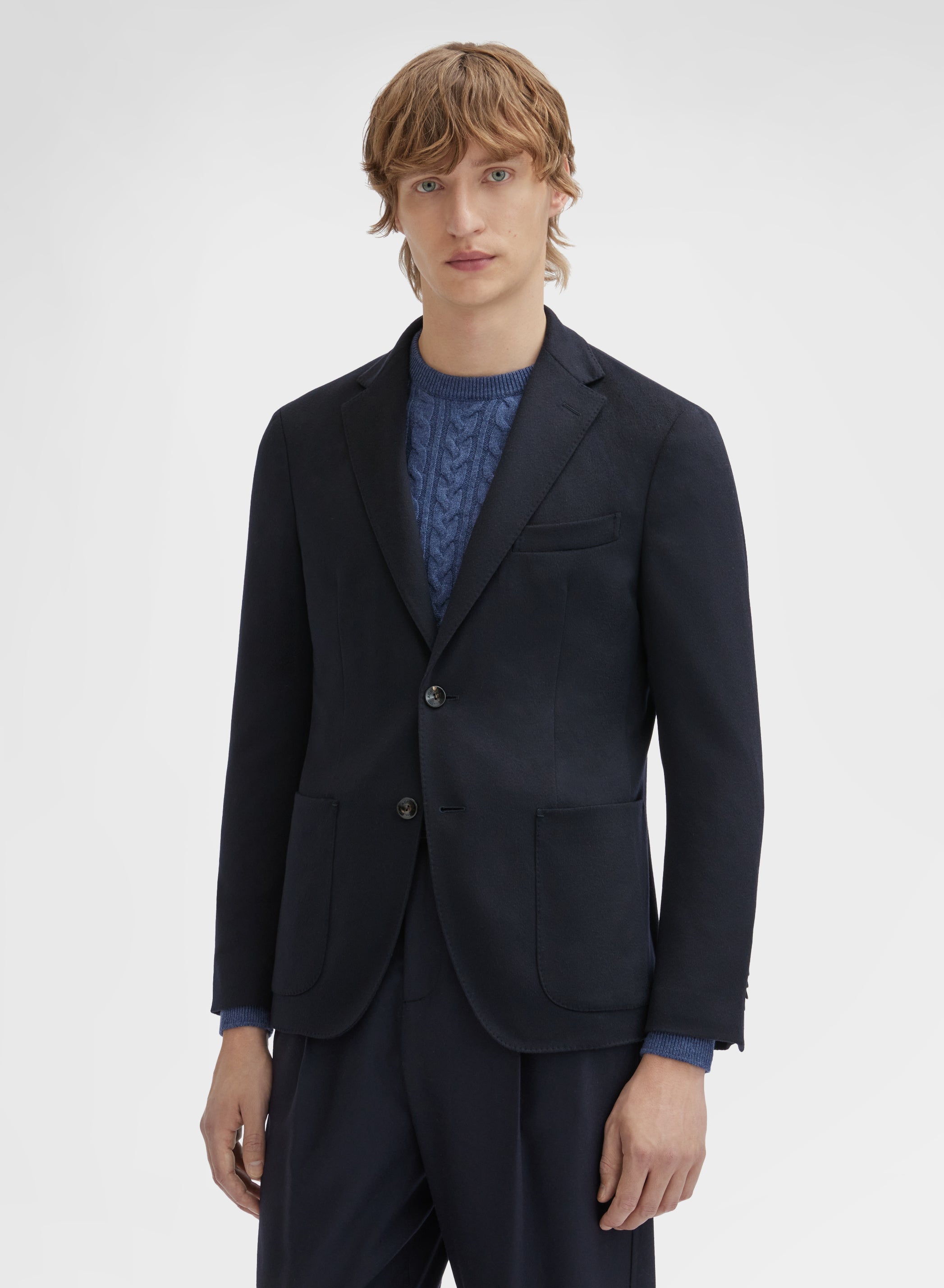 CASHMERE LIGHT JACKET DEEP NIGHT