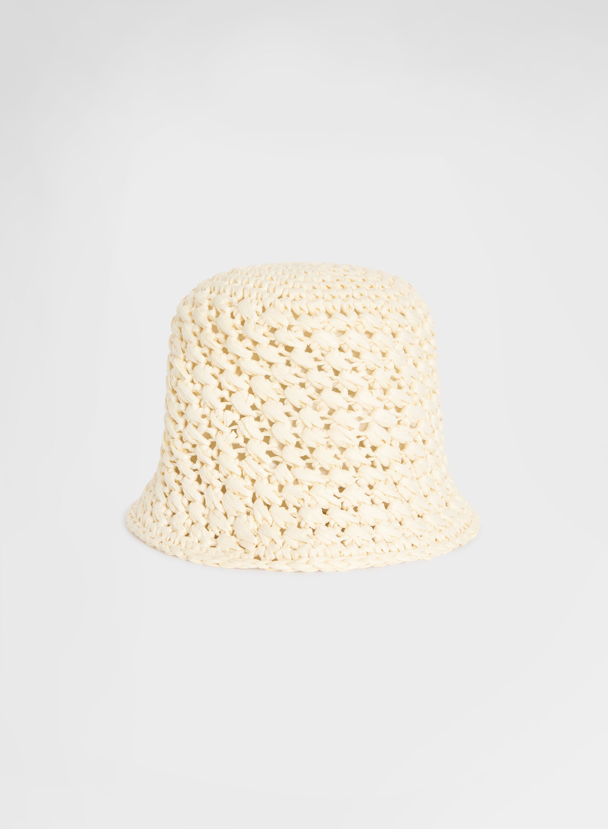 RAFIA HAT AGNONA WHITE