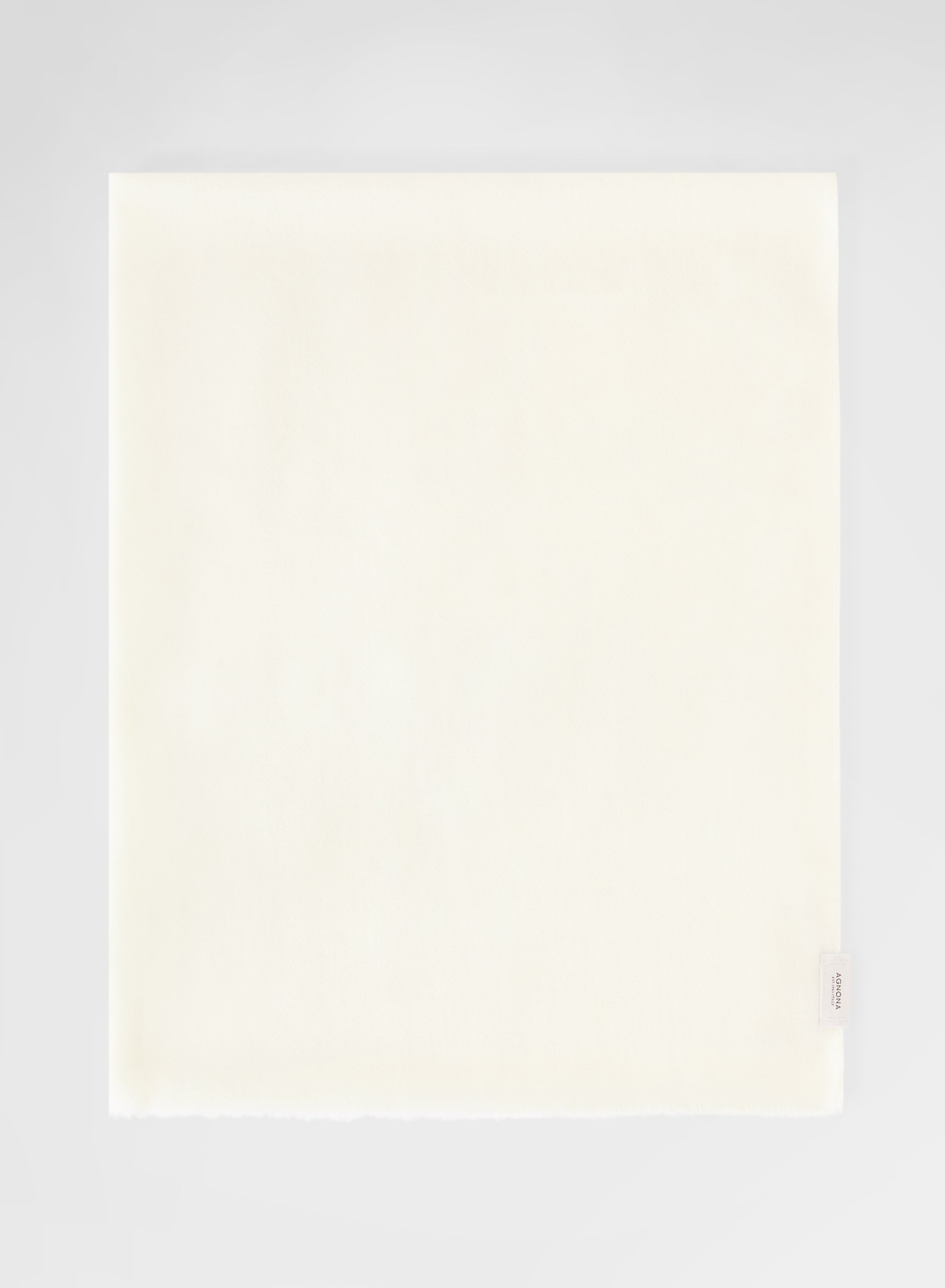 Extra Light Cashmere Scarf White Signature Stole | Agnona Italy