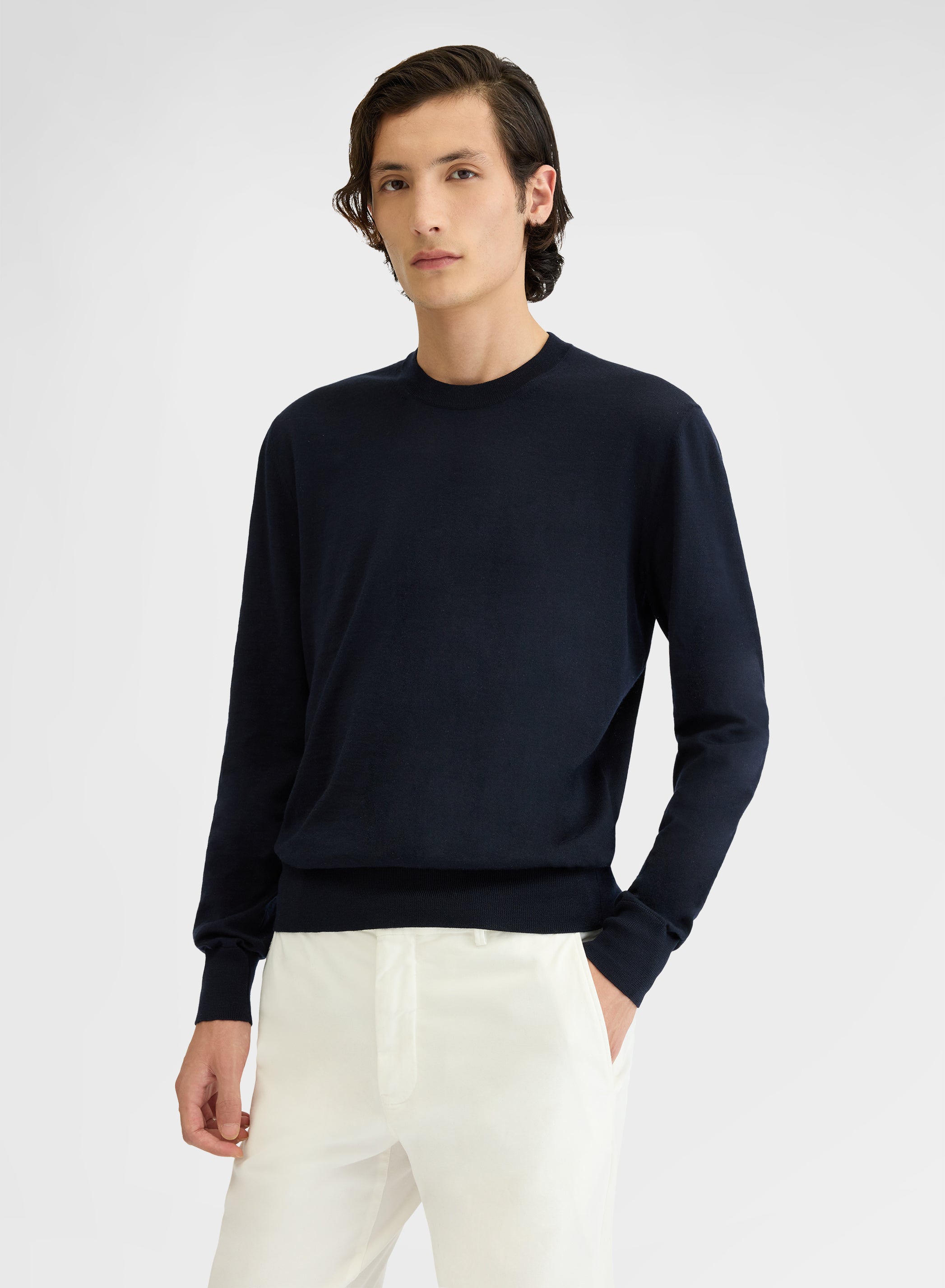 LONG SLEEVE CREWNECK WISH NAVY