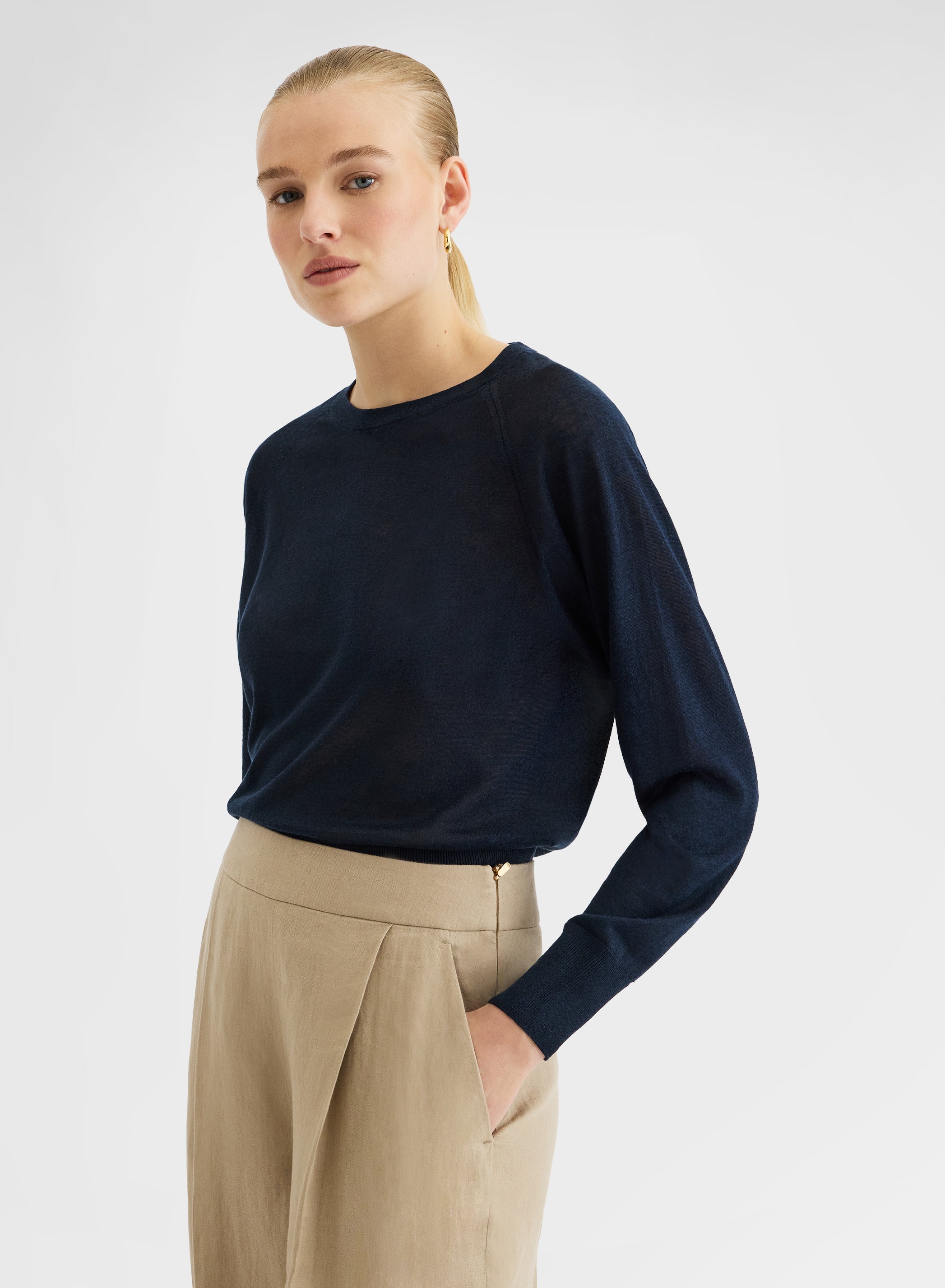 LONG SLEEVE CREWNECK MARIPOSA NAVY