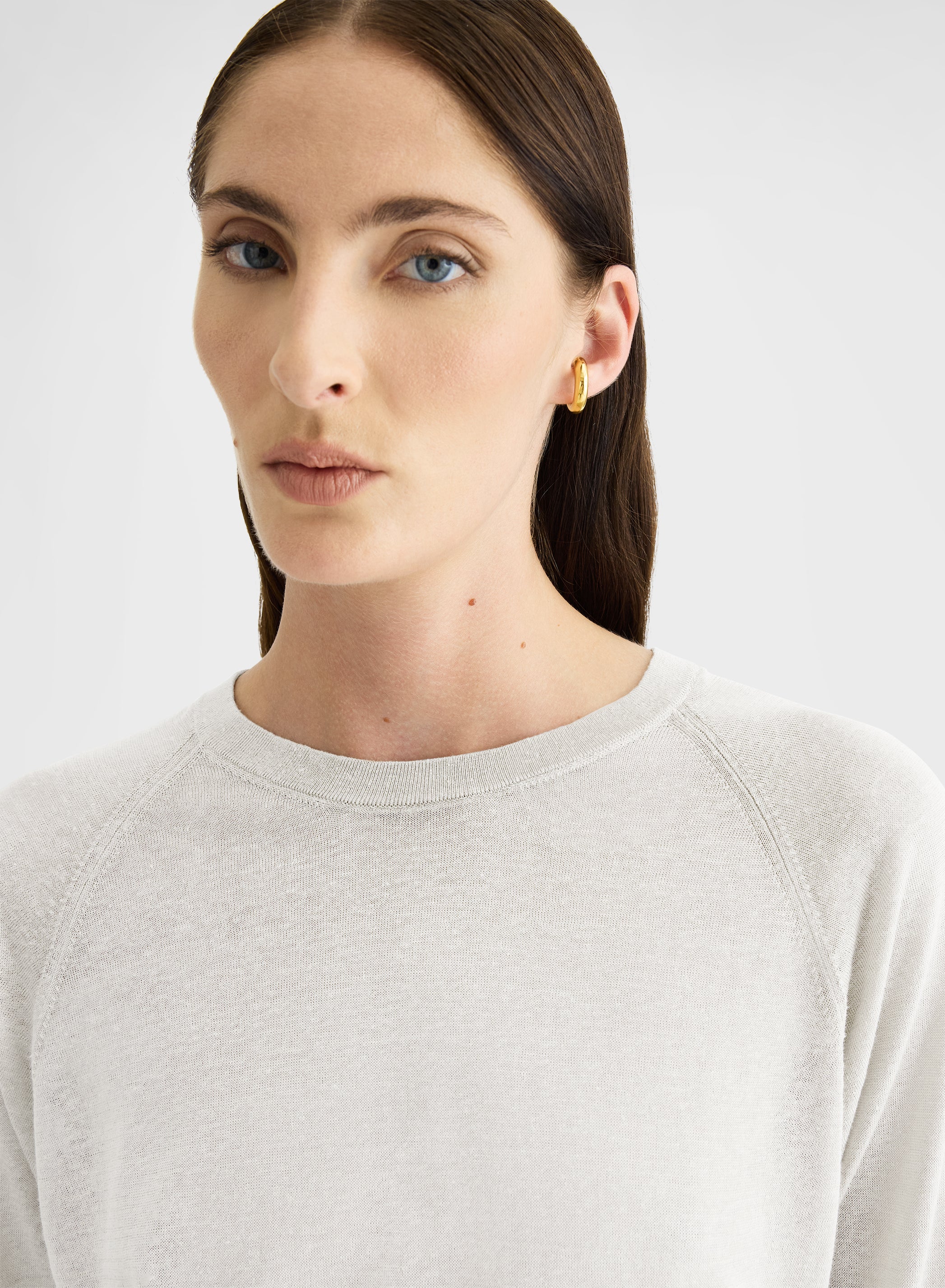 LONG SLEEVE CREWNECK MARIPOSA WHITE