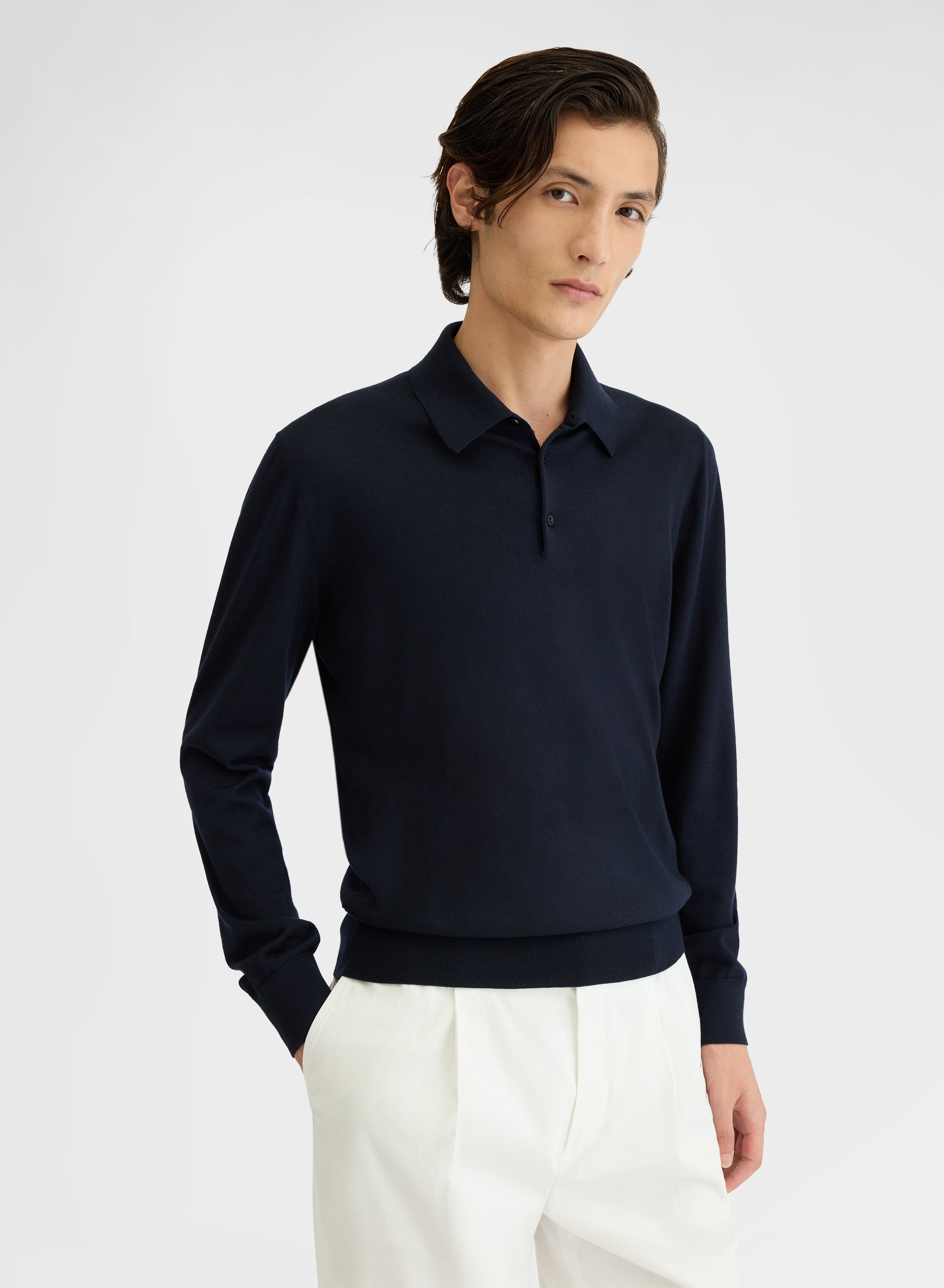LONG SLEEVE POLO WISH NAVY