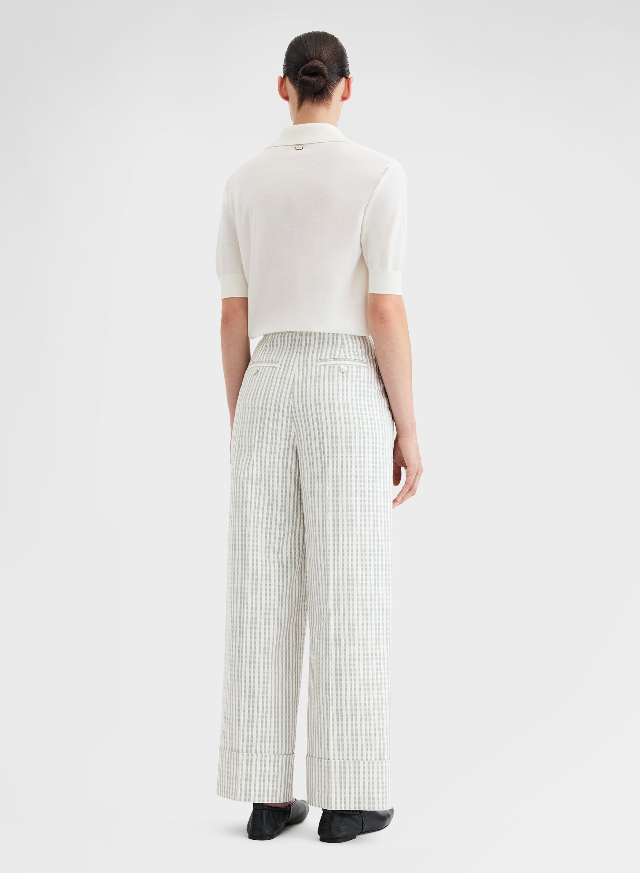 MID SLEEVE POLO WISH  WHITE