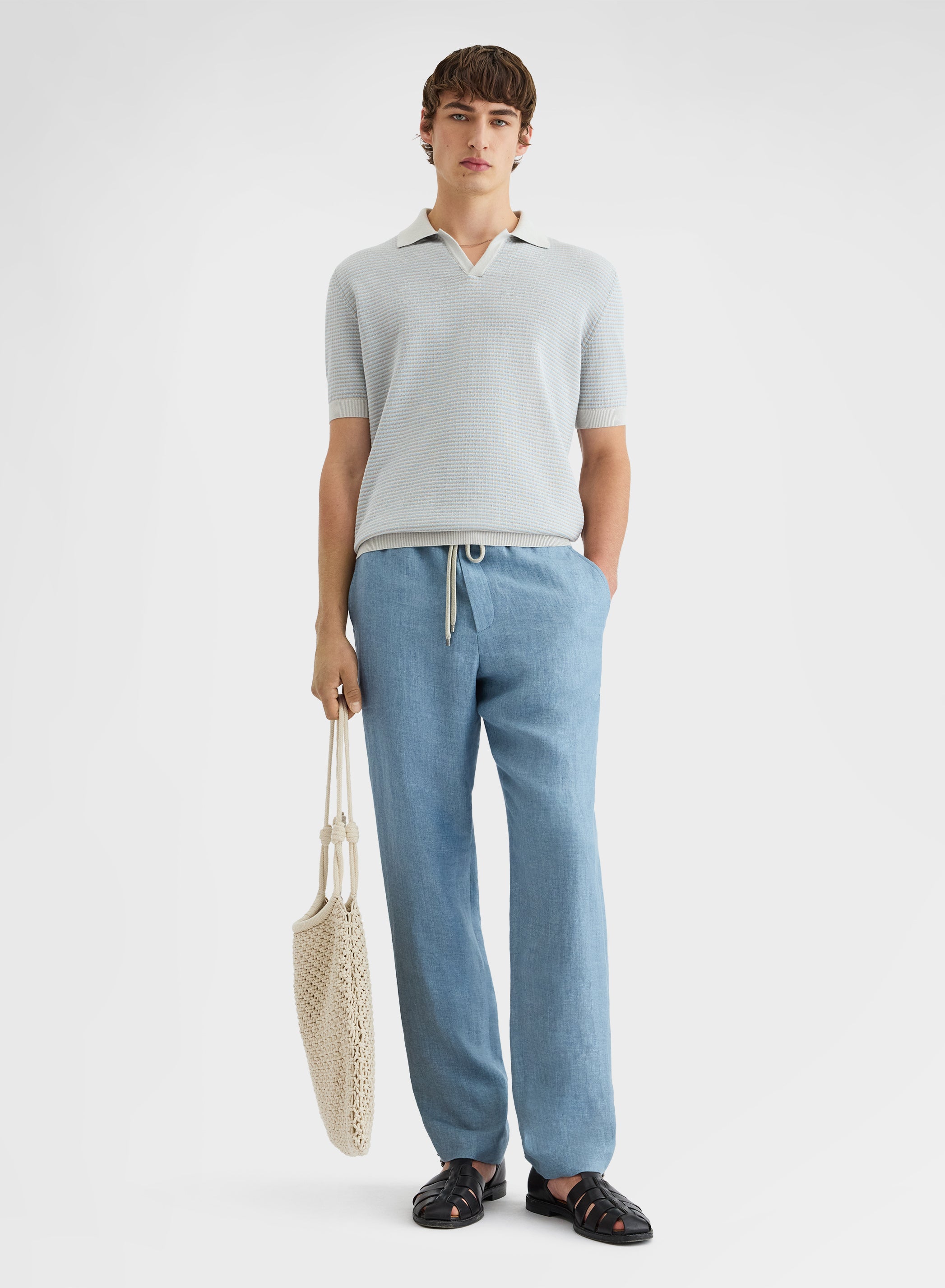 SHORT SLEEVE POLO STONE