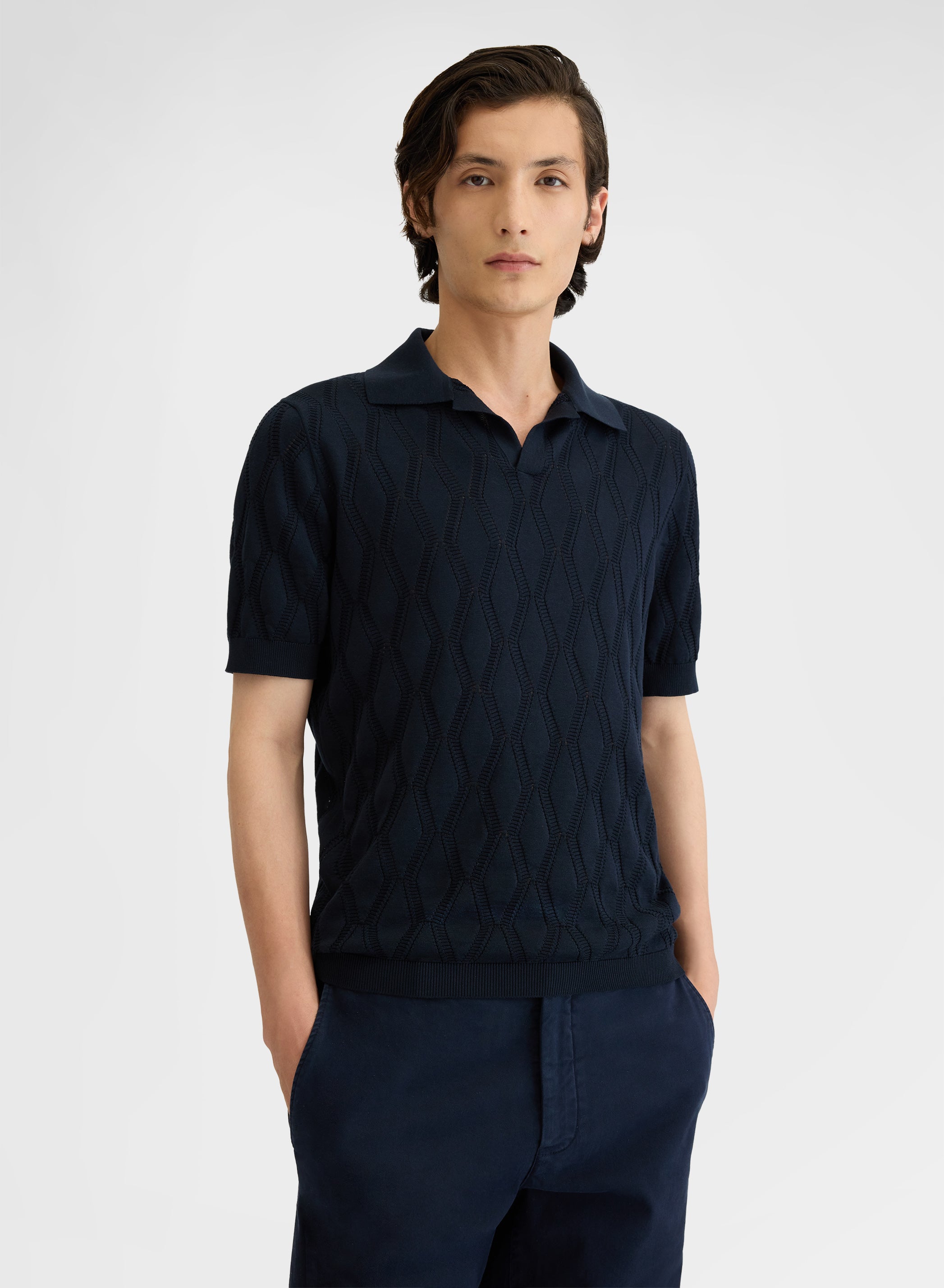 SHORT SLEEVE POLO SETICO NAVY