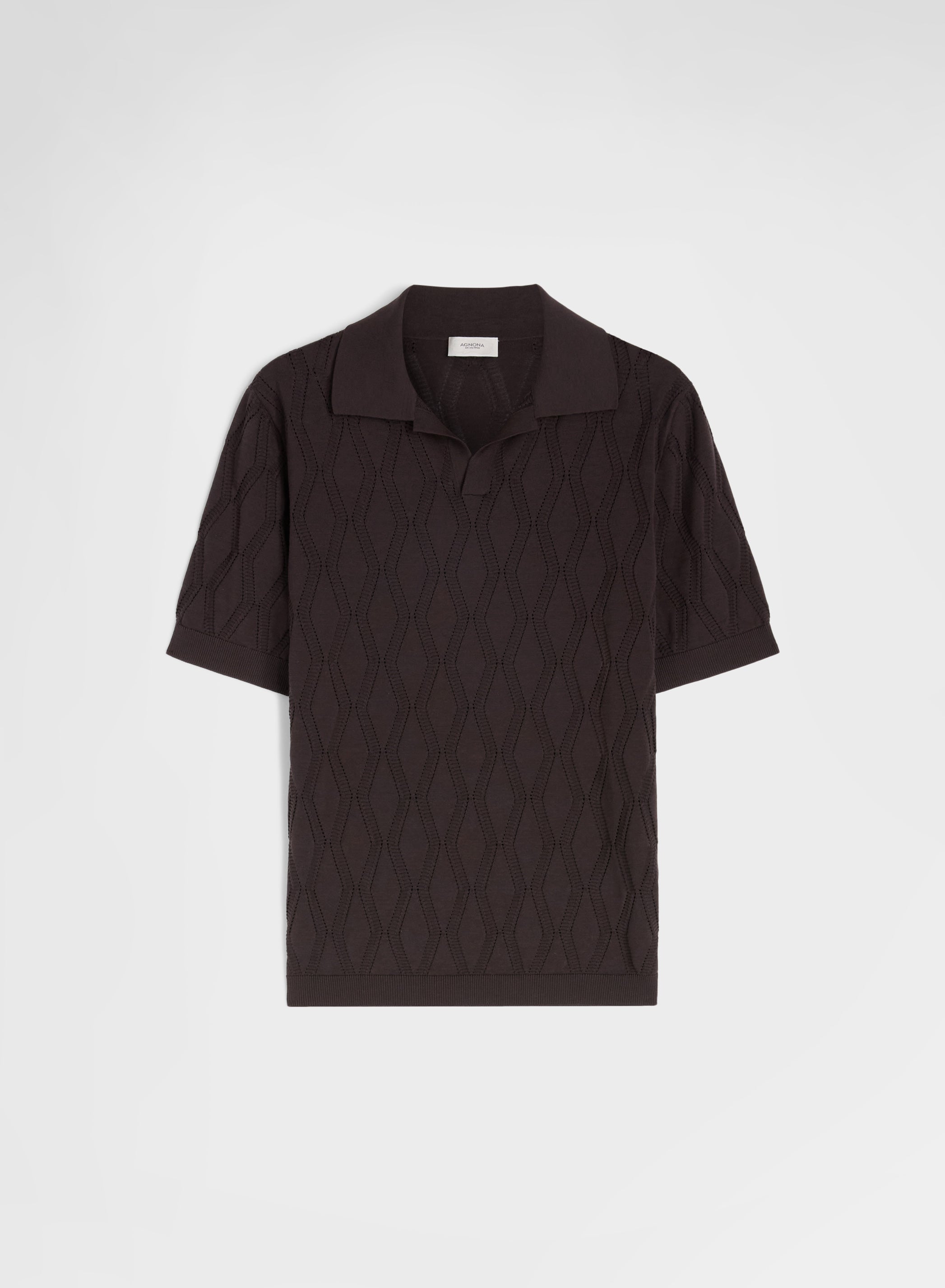 SHORT SLEEVE POLO SETICO CHOCOLATE