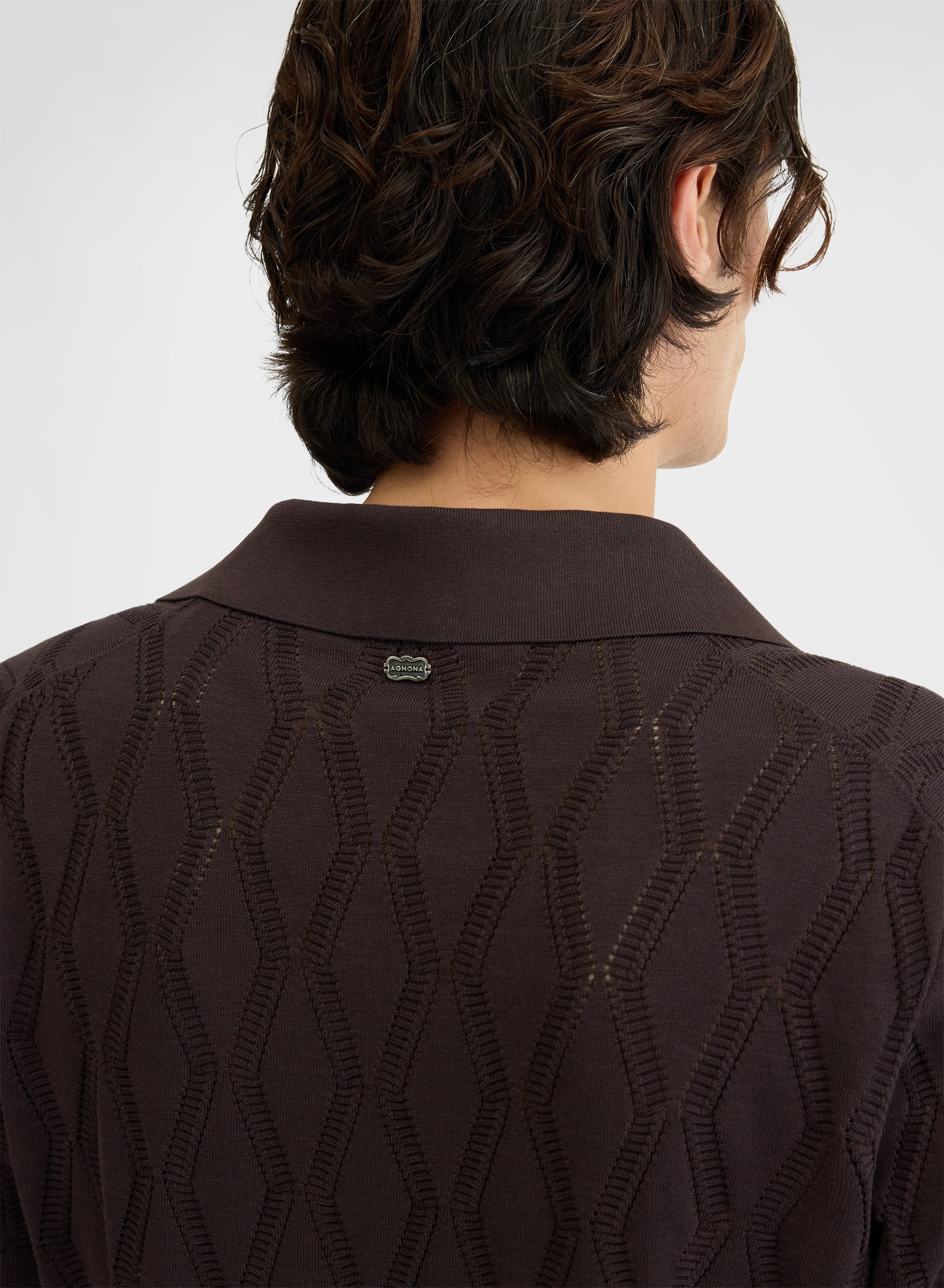 SHORT SLEEVE POLO SETICO CHOCOLATE