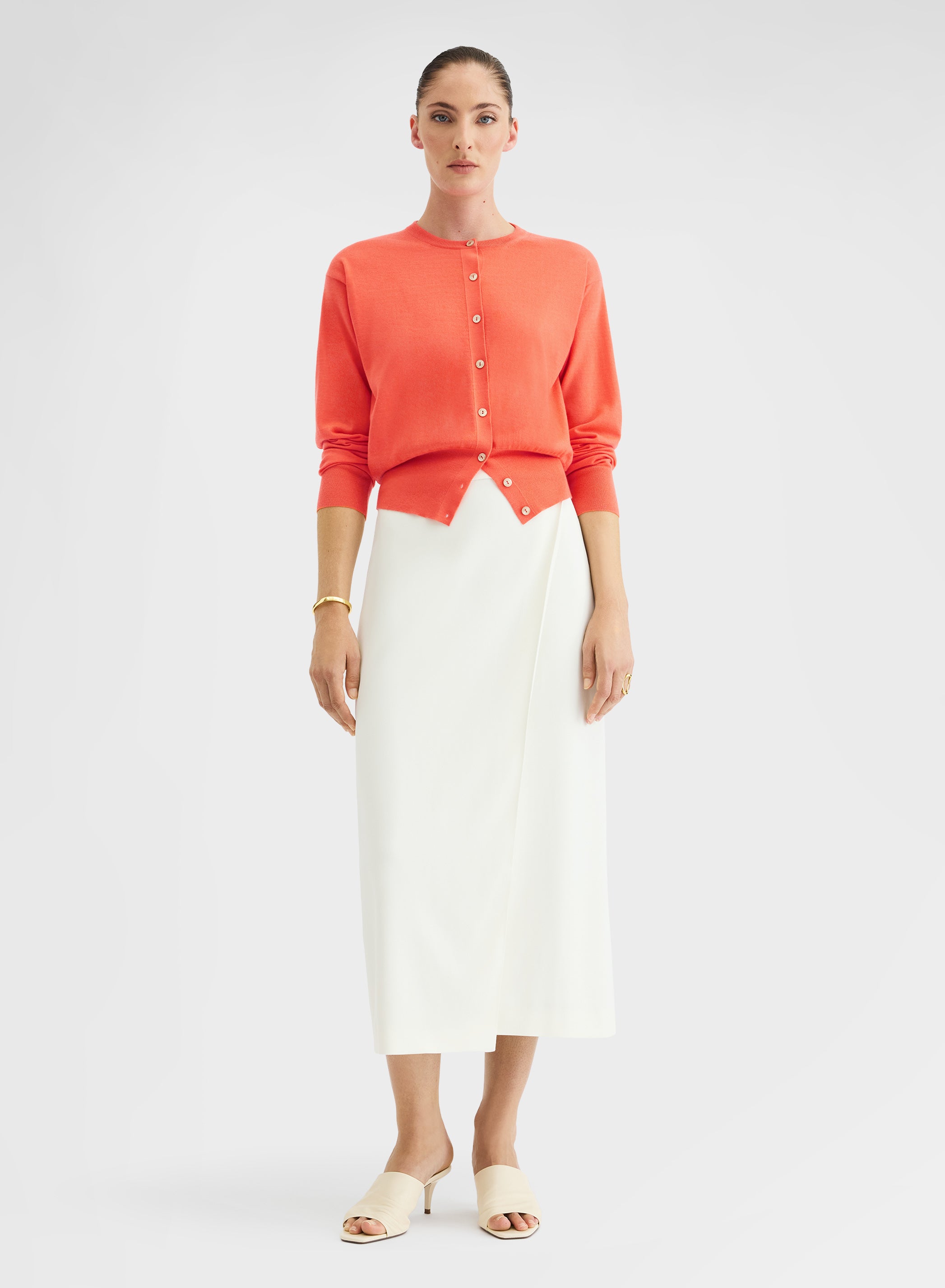 LONG SLEEVE CARDIGAN CASHLIGHT SUNSET