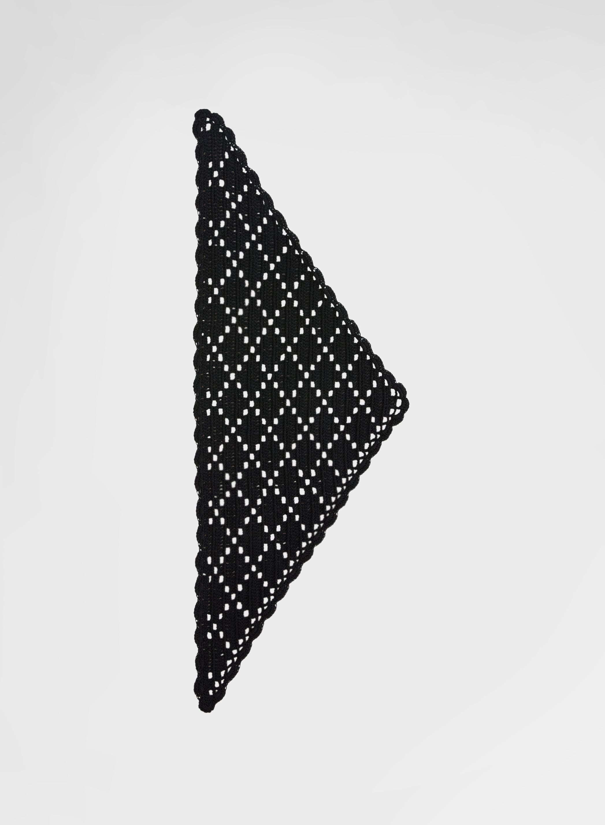 CROCHET HAIR BAND BLACK