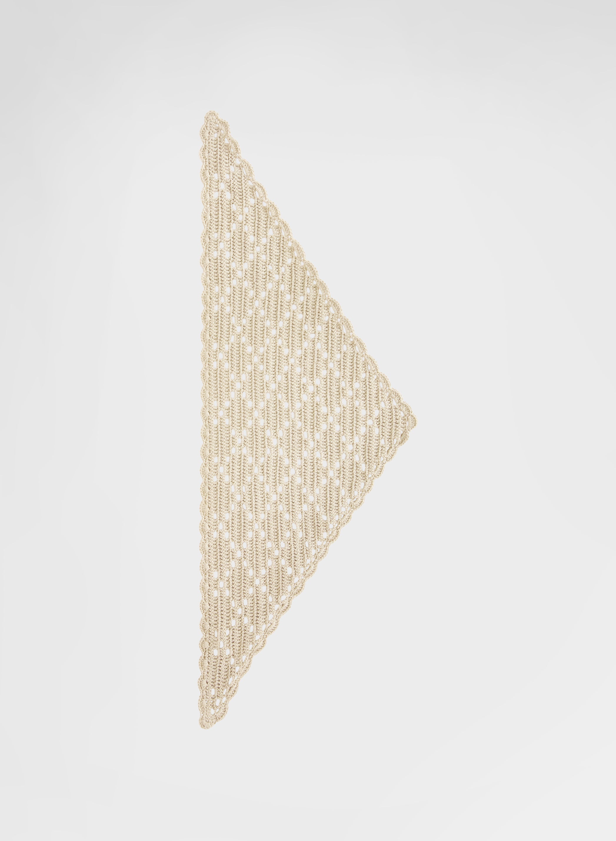 CROCHET HAIR BAND BEIGE