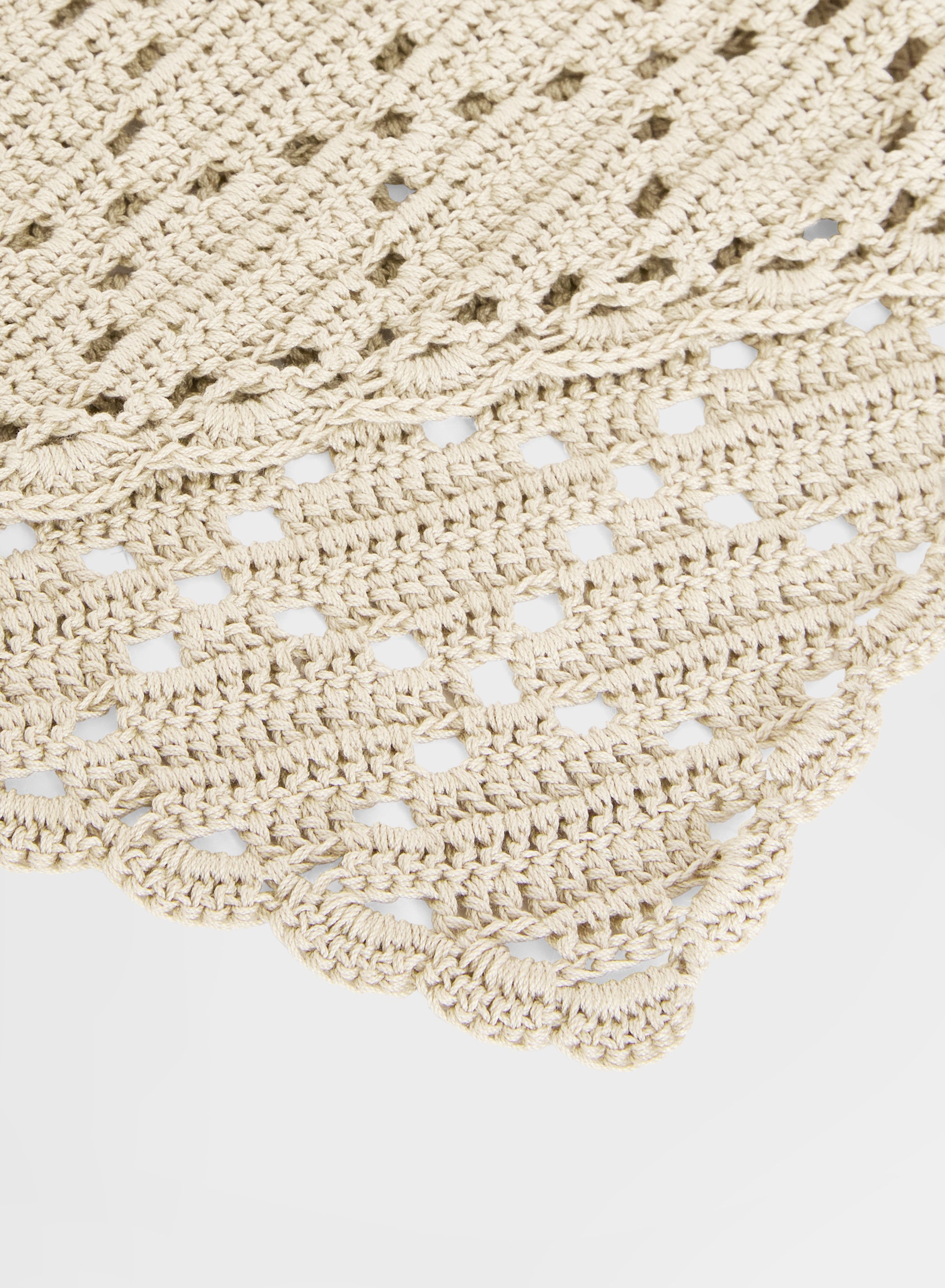 CROCHET HAIR BAND BEIGE
