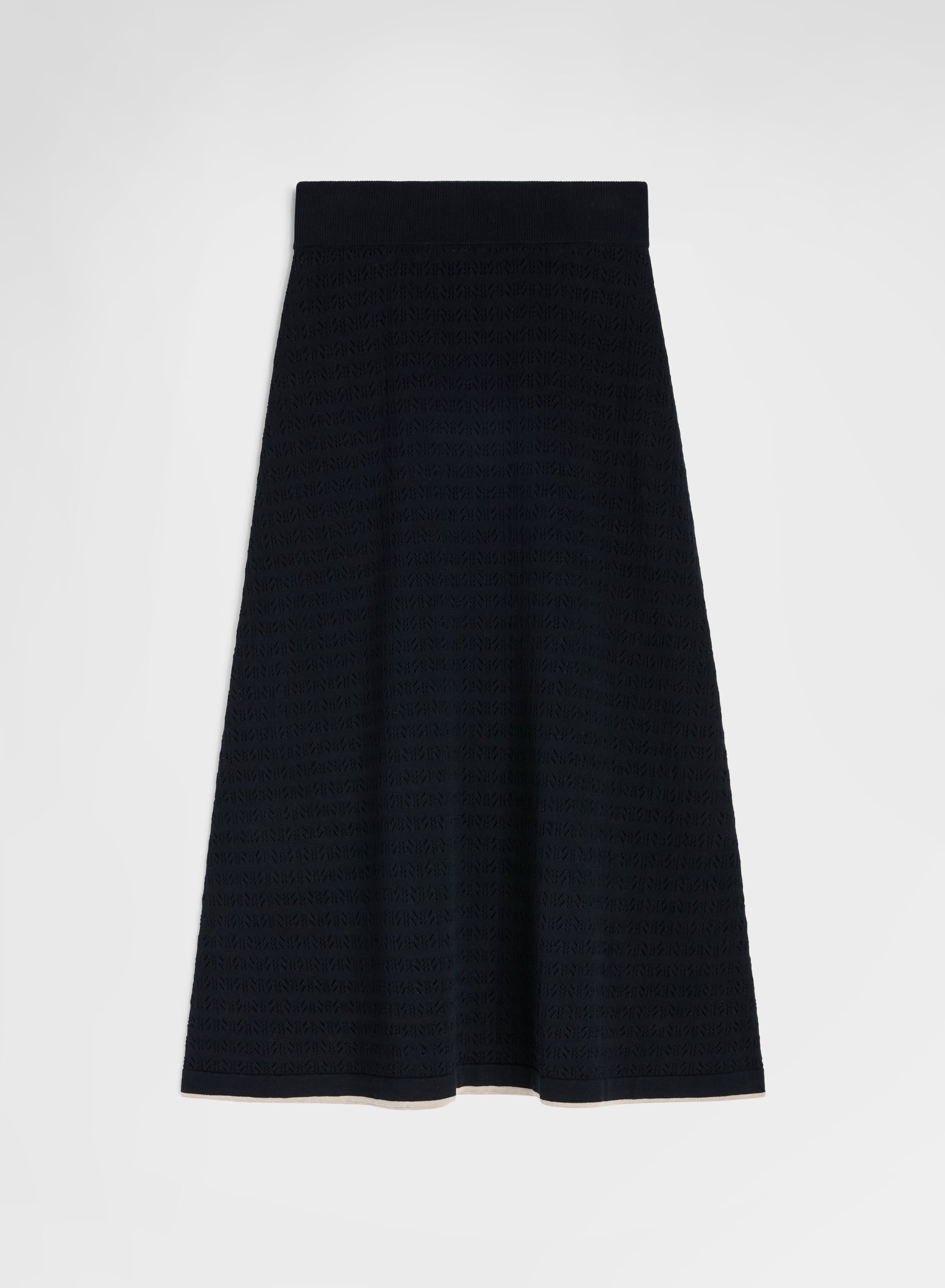 KNIT SKIRT BLACK