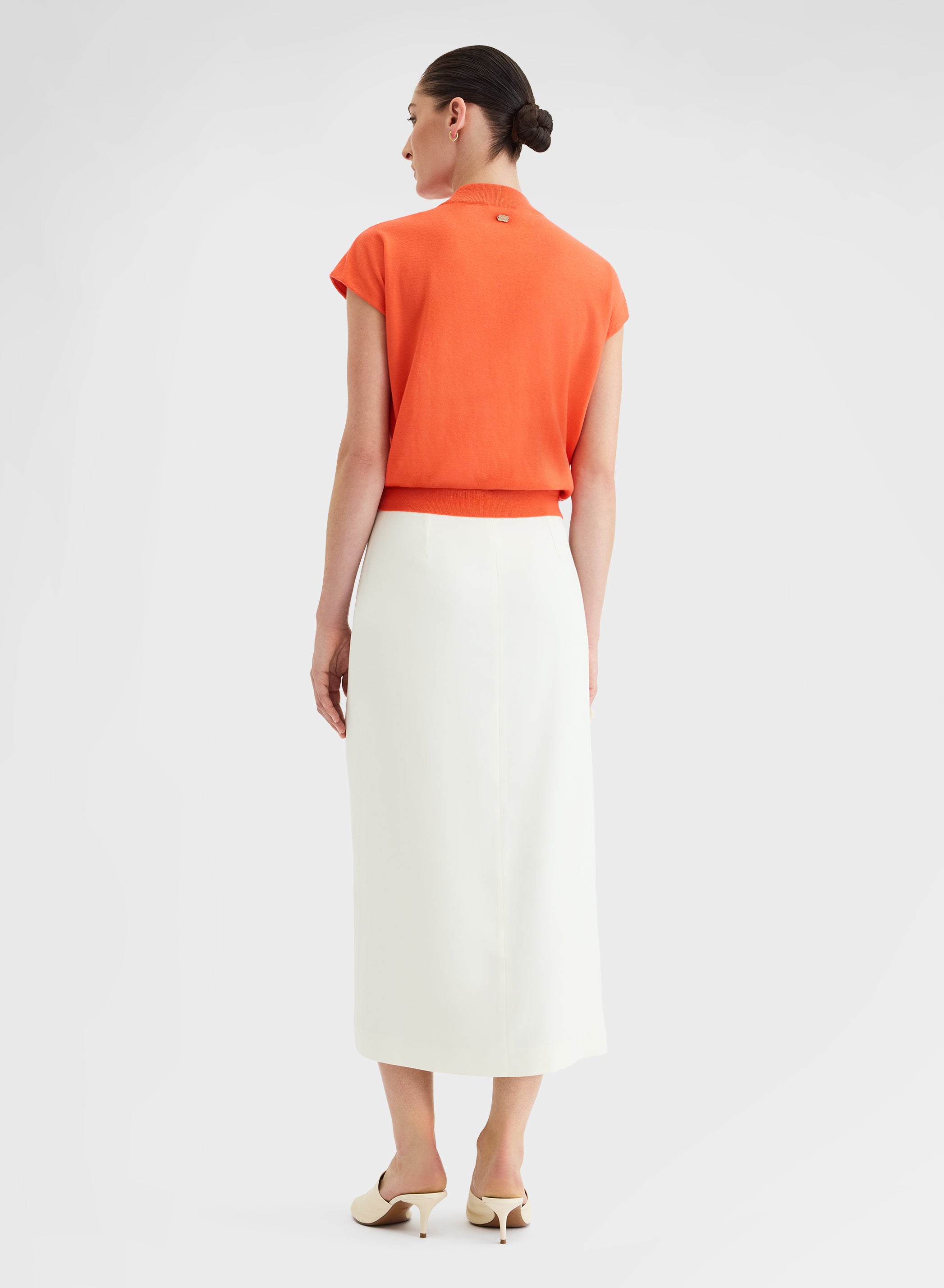 SLEEVELESS CREWNECK CASHLIGHT SUNSET