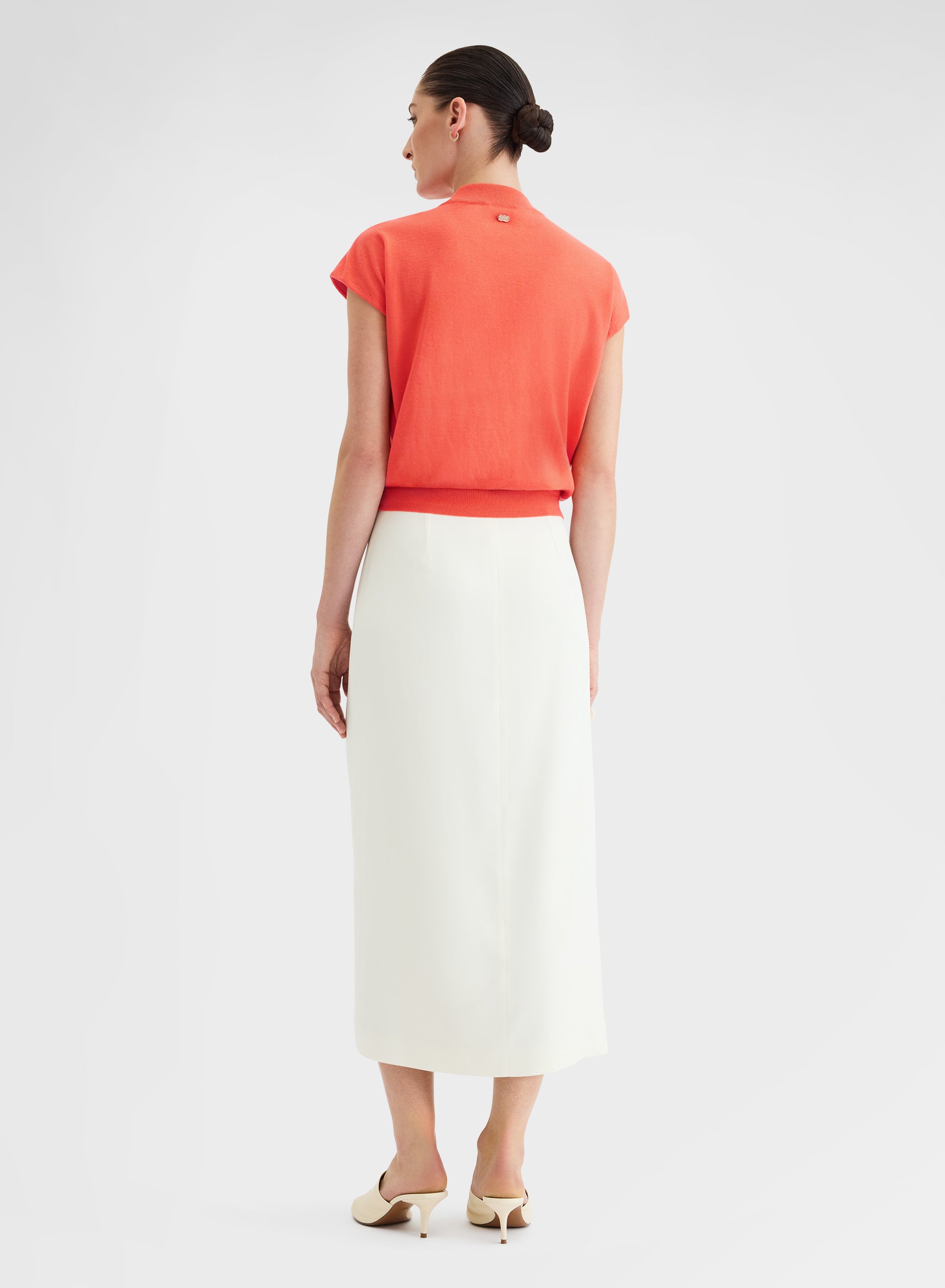 SLEEVELESS CREWNECK CASHLIGHT SUNSET