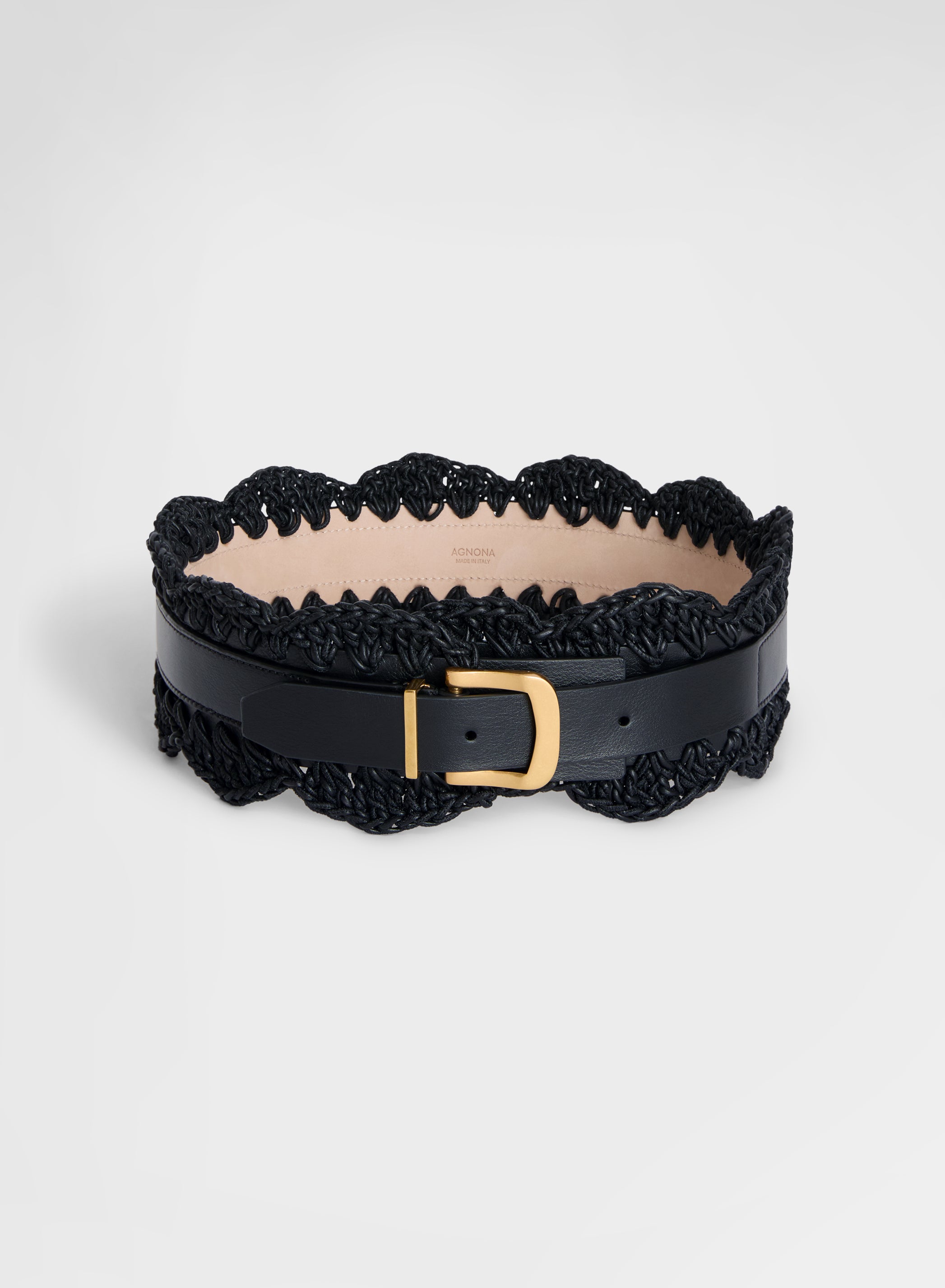 BELT CALF LEATHER CLUXTER BLACK