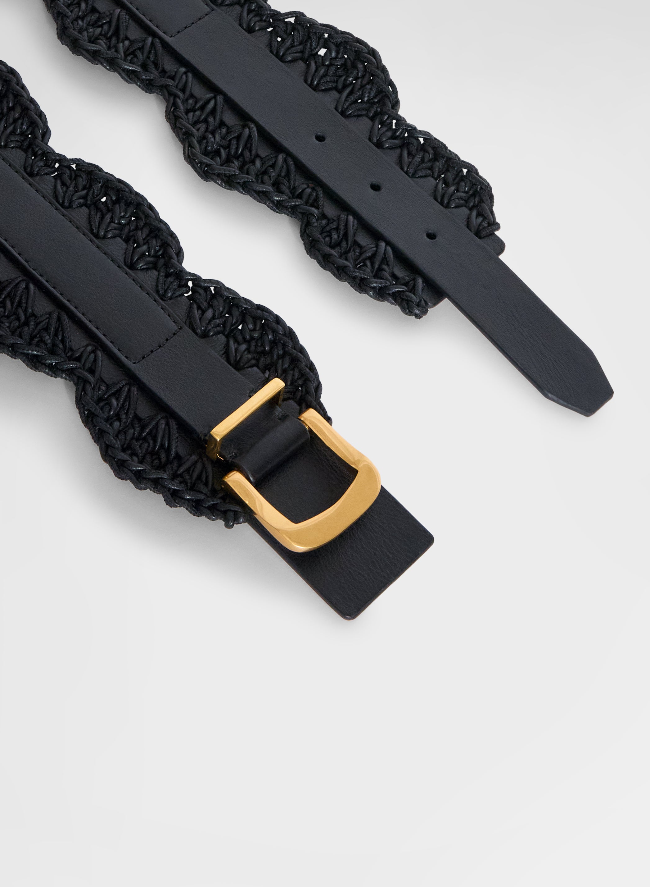 BELT CALF LEATHER CLUXTER BLACK