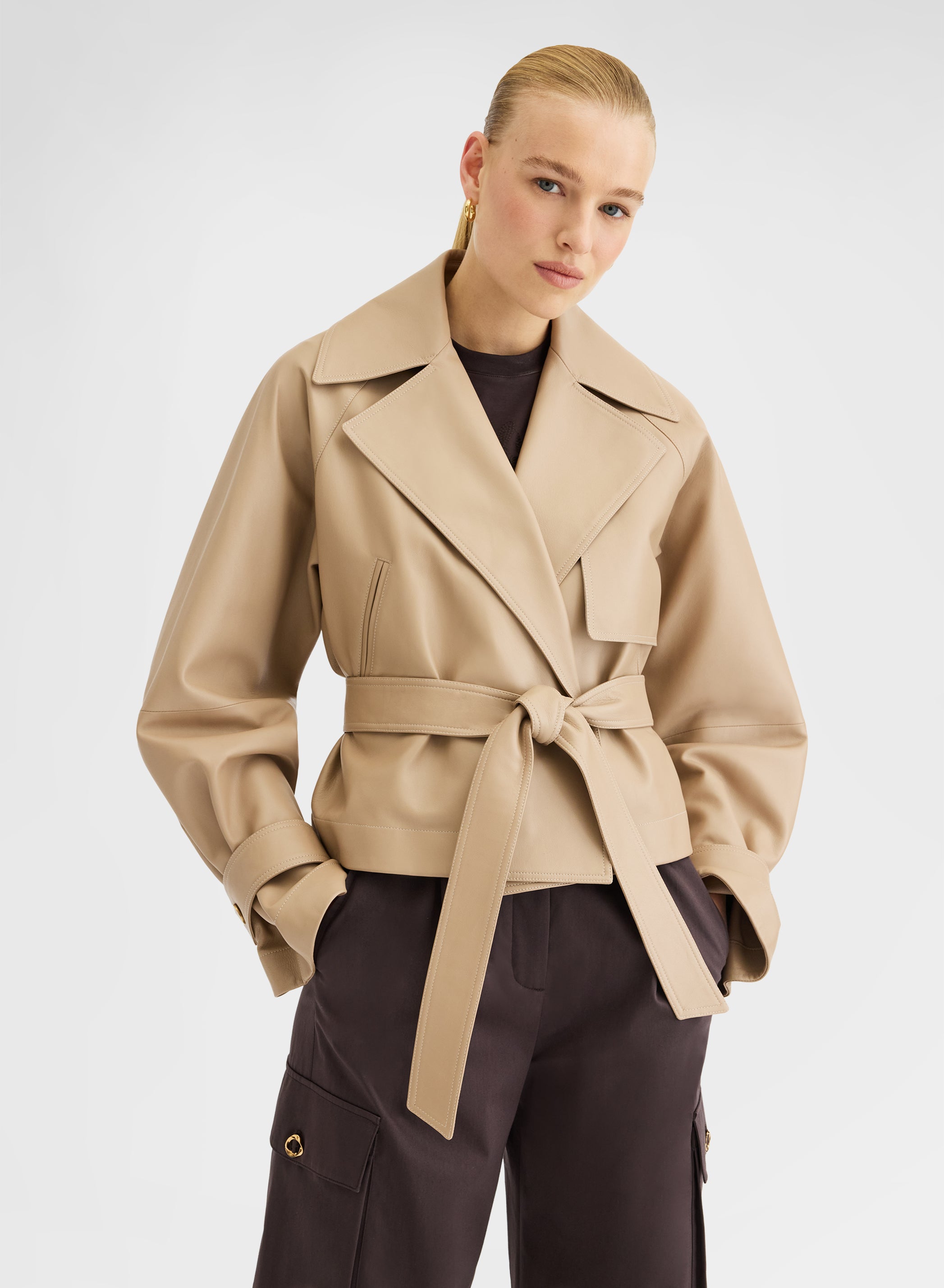 CALIFORNIA NAPPA JACKET BEIGE