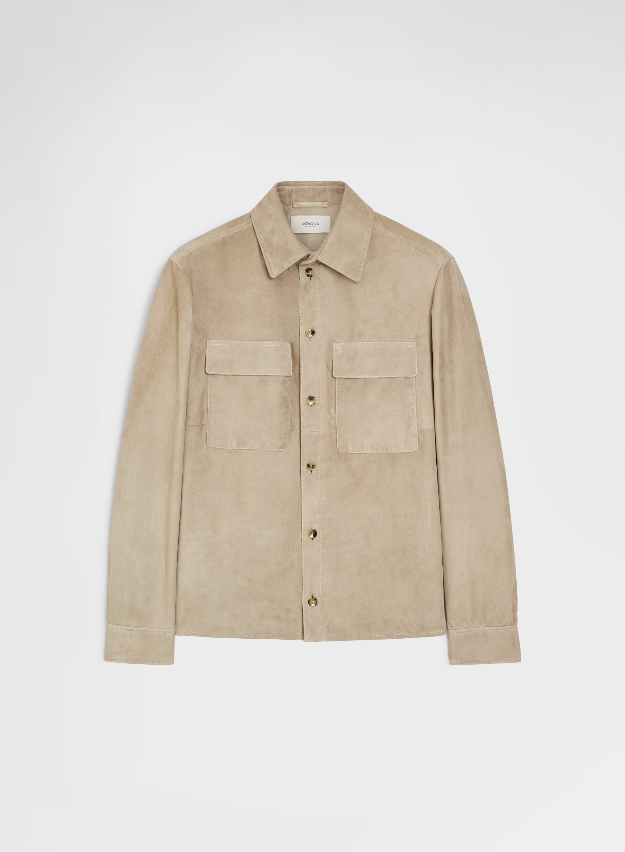 OVERSHIRT SUEDE GREY