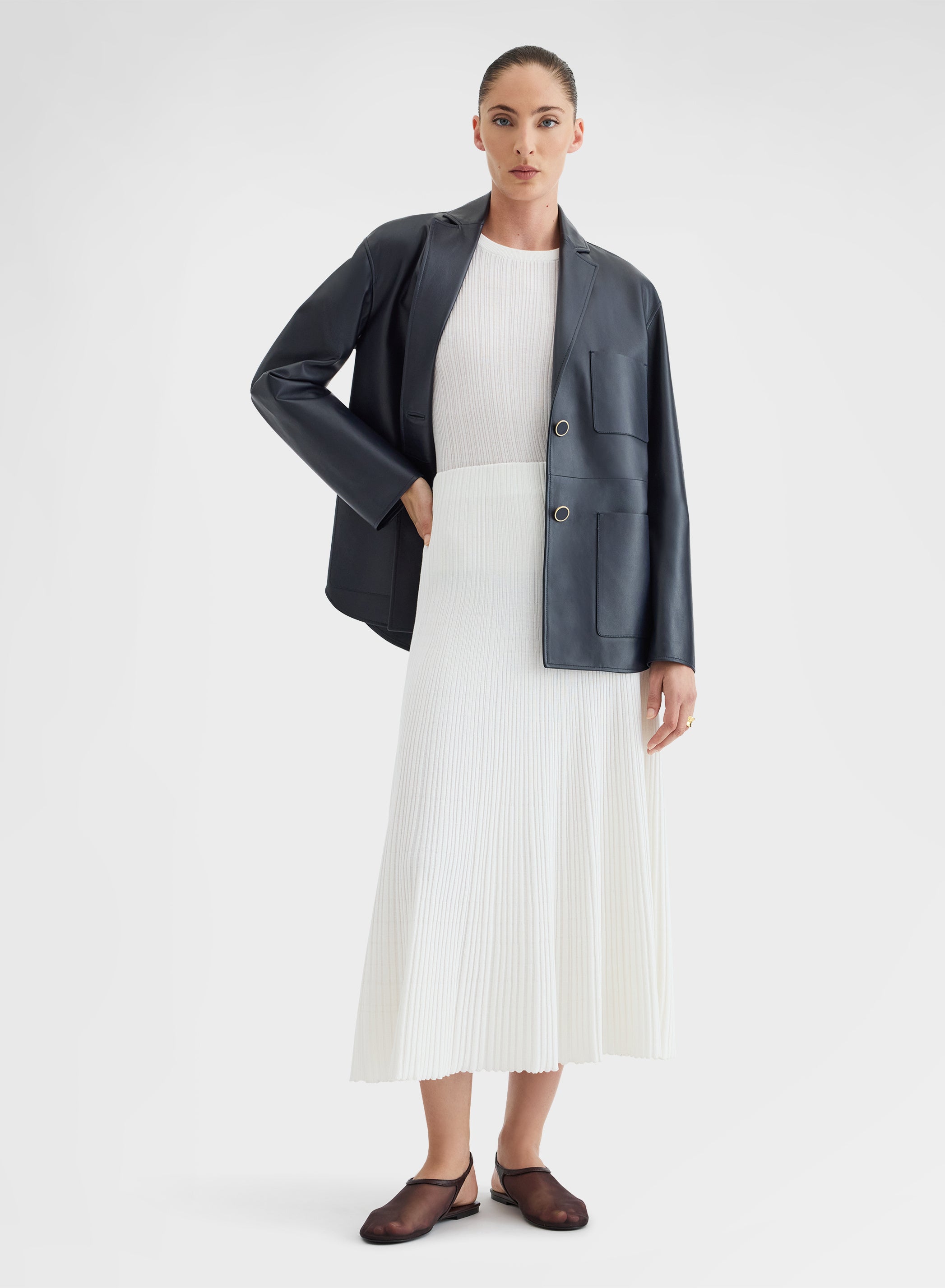 JACKET NAPPA CALIFORNIA NAVY