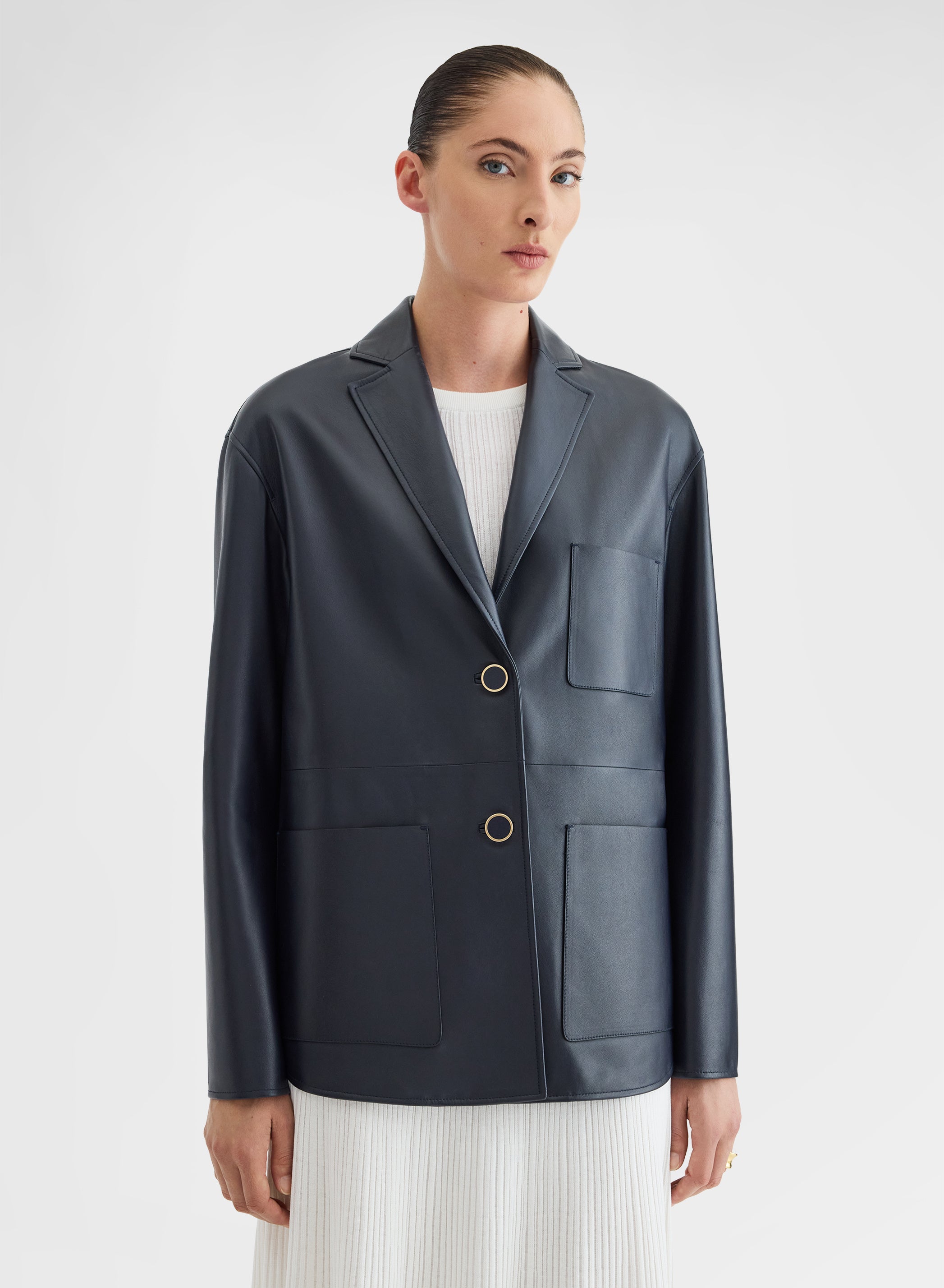 JACKET NAPPA CALIFORNIA NAVY