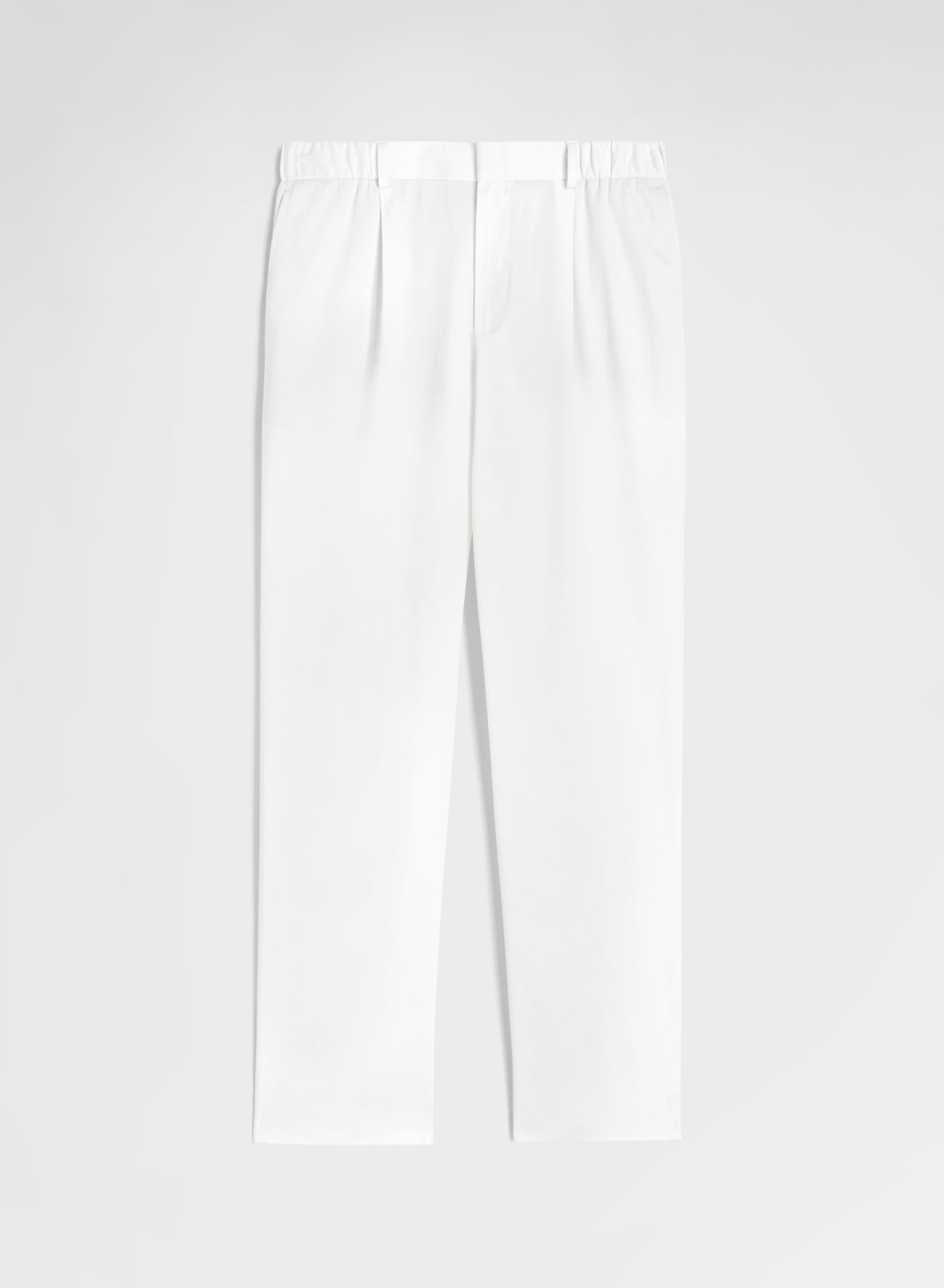 COTTON SATIN PANTS WHITE