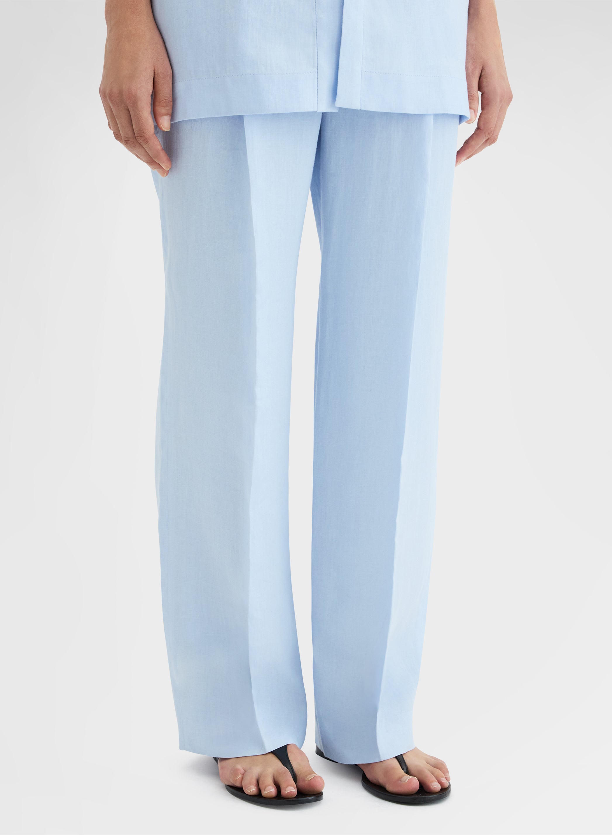 LIGHT LINEN PANTS CLOUD