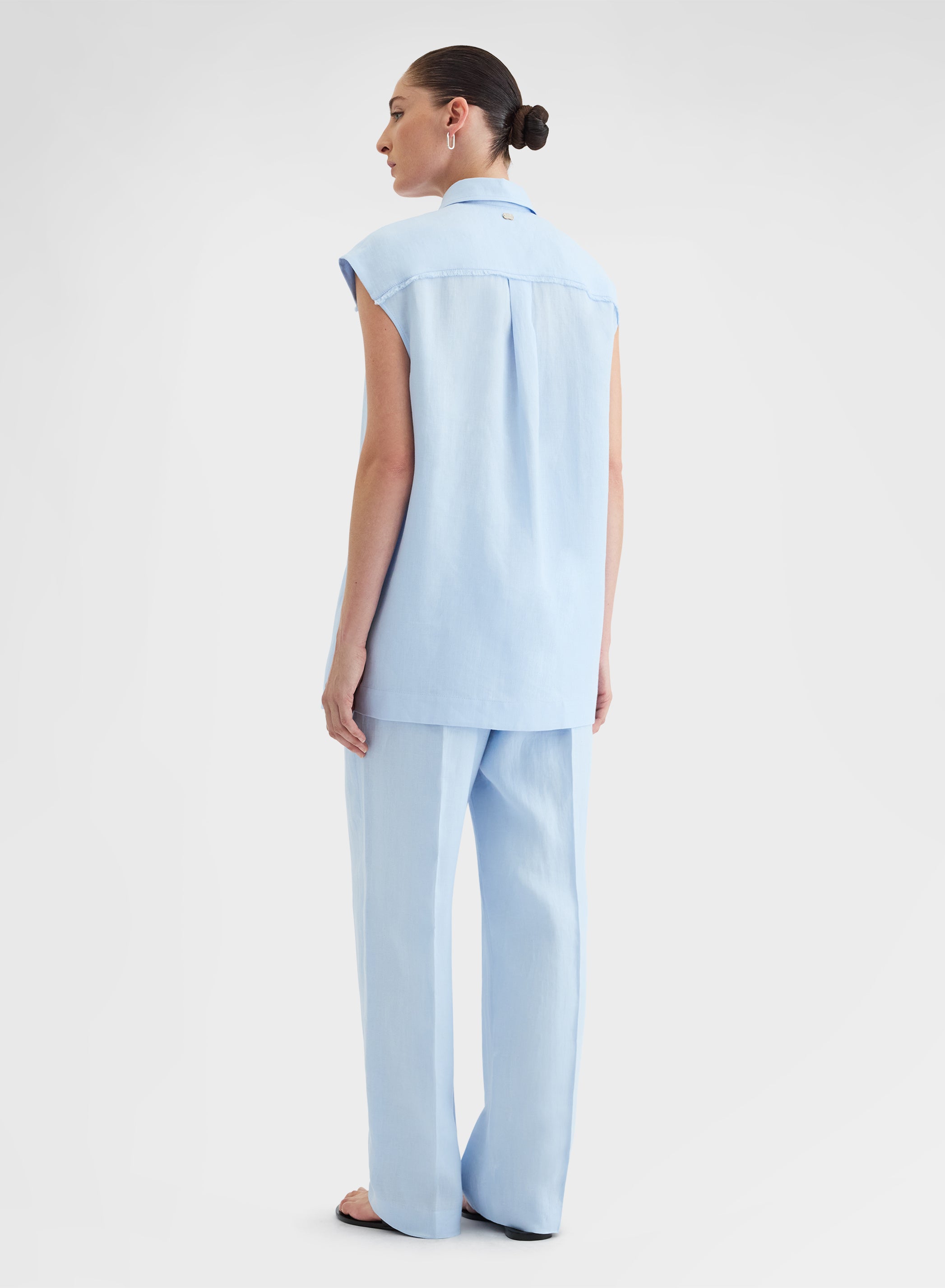 LIGHT LINEN PANTS CLOUD