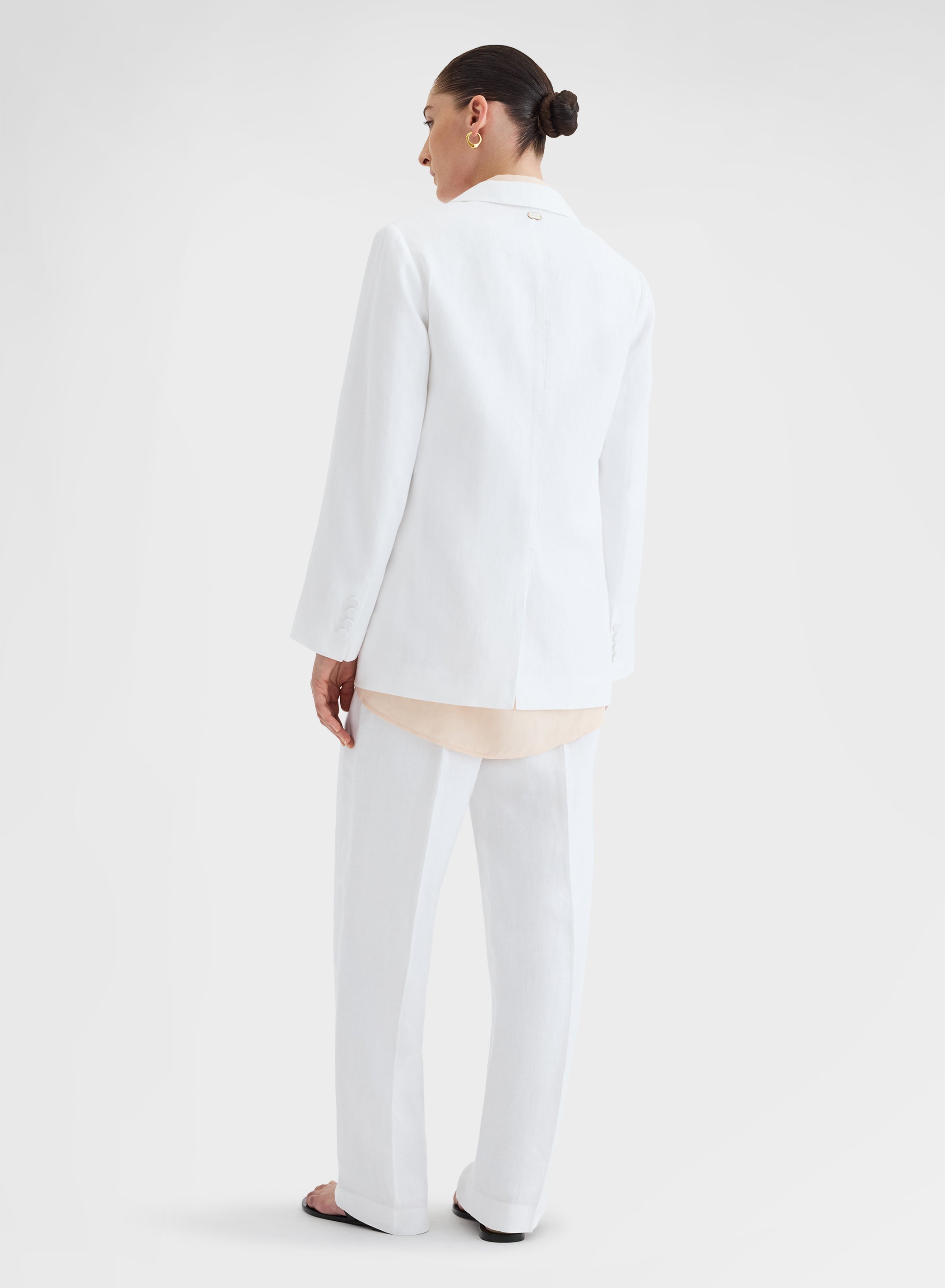 LIGHT LINEN PANTS WHITE