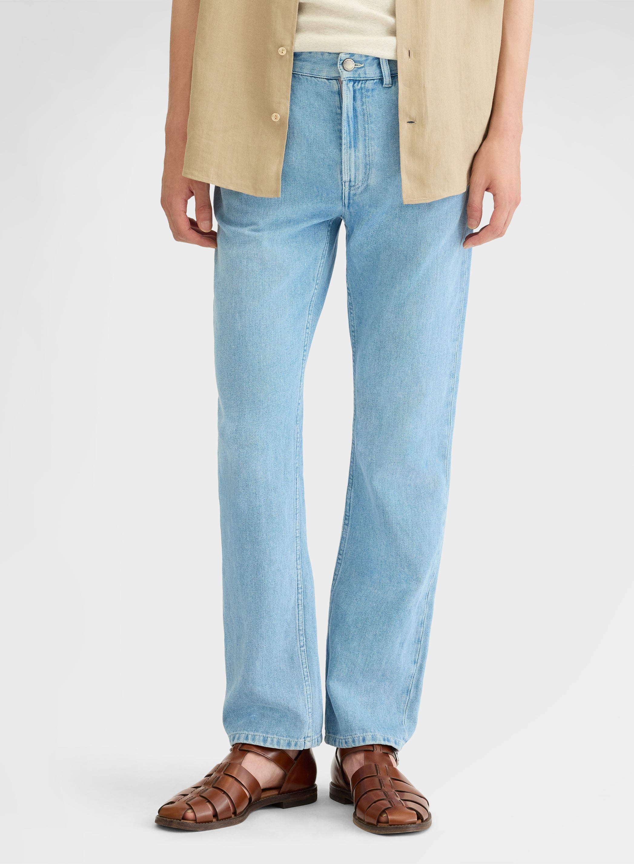 COTTON LINEN DENIM BLEACH