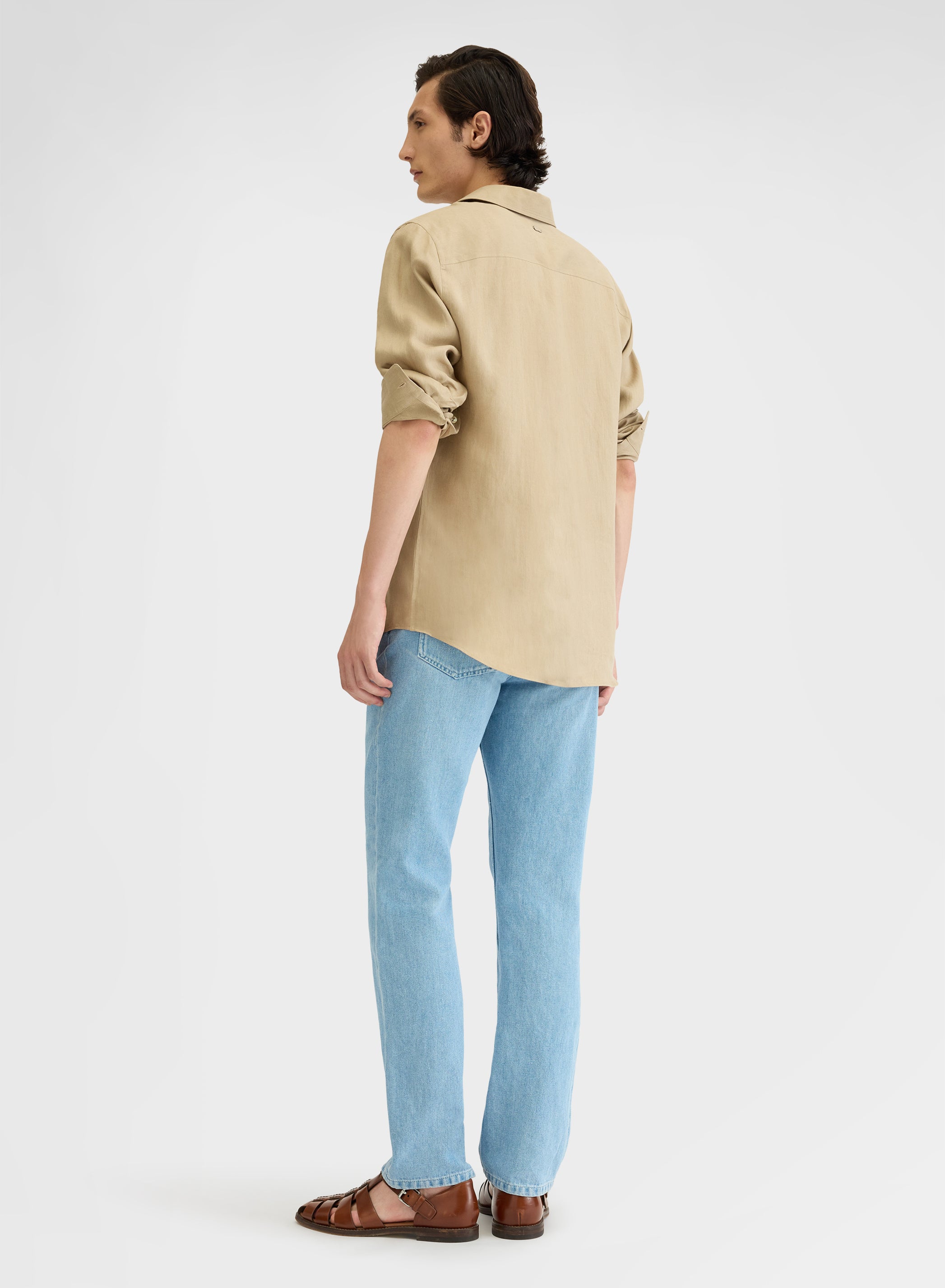 COTTON LINEN DENIM BLEACH