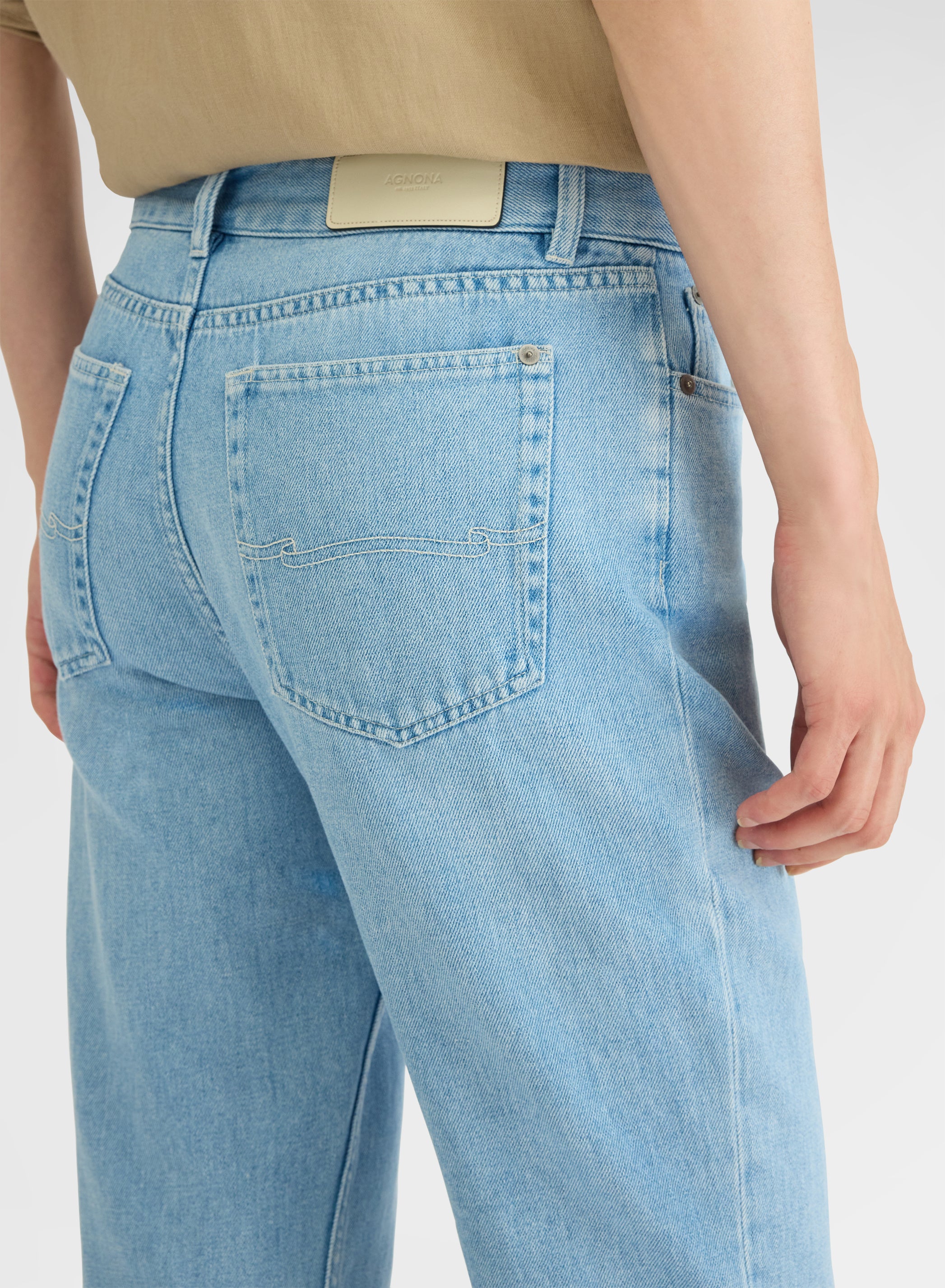 COTTON LINEN DENIM BLEACH