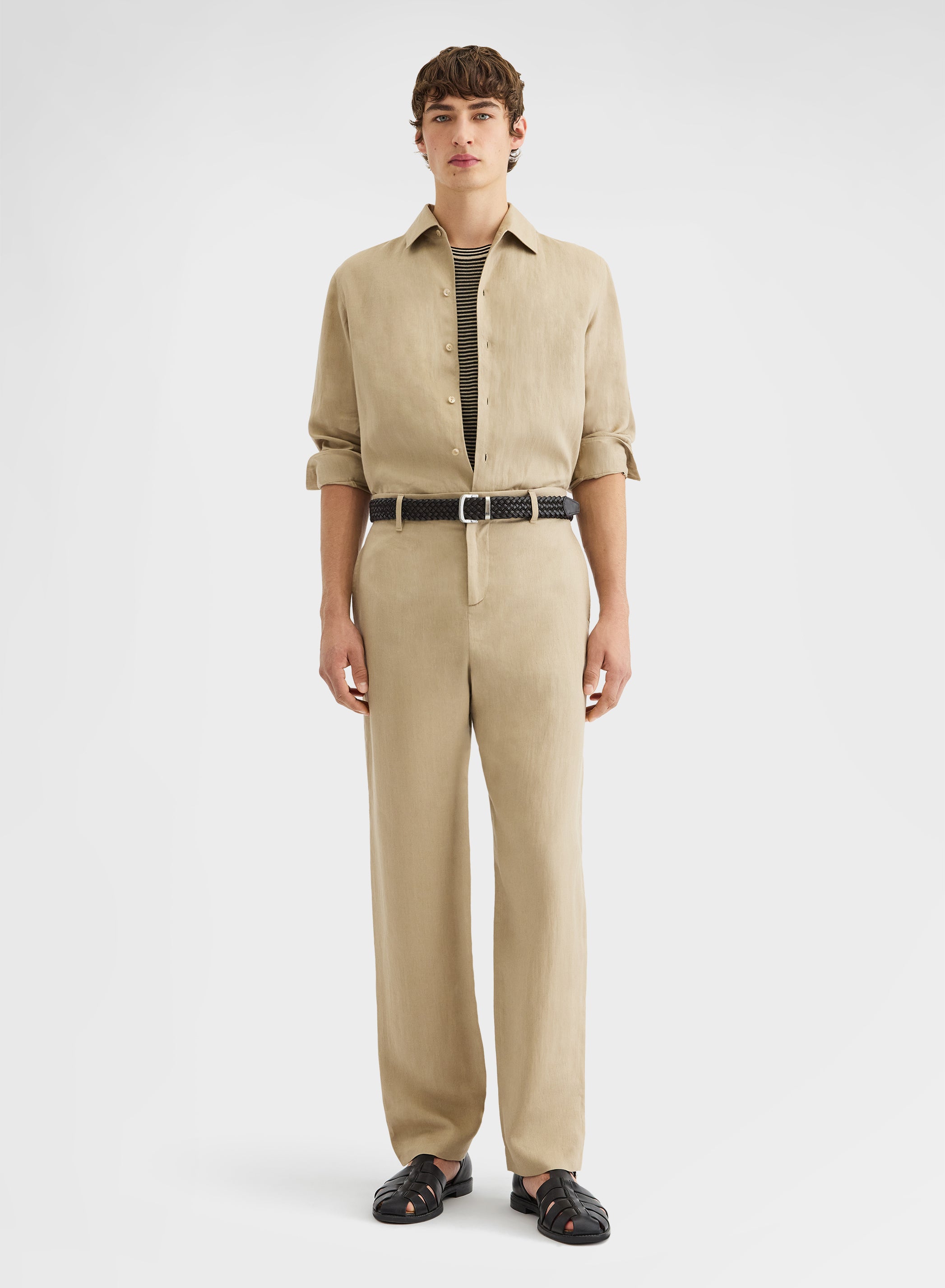 LIGHT LINEN PANTS KHAKI