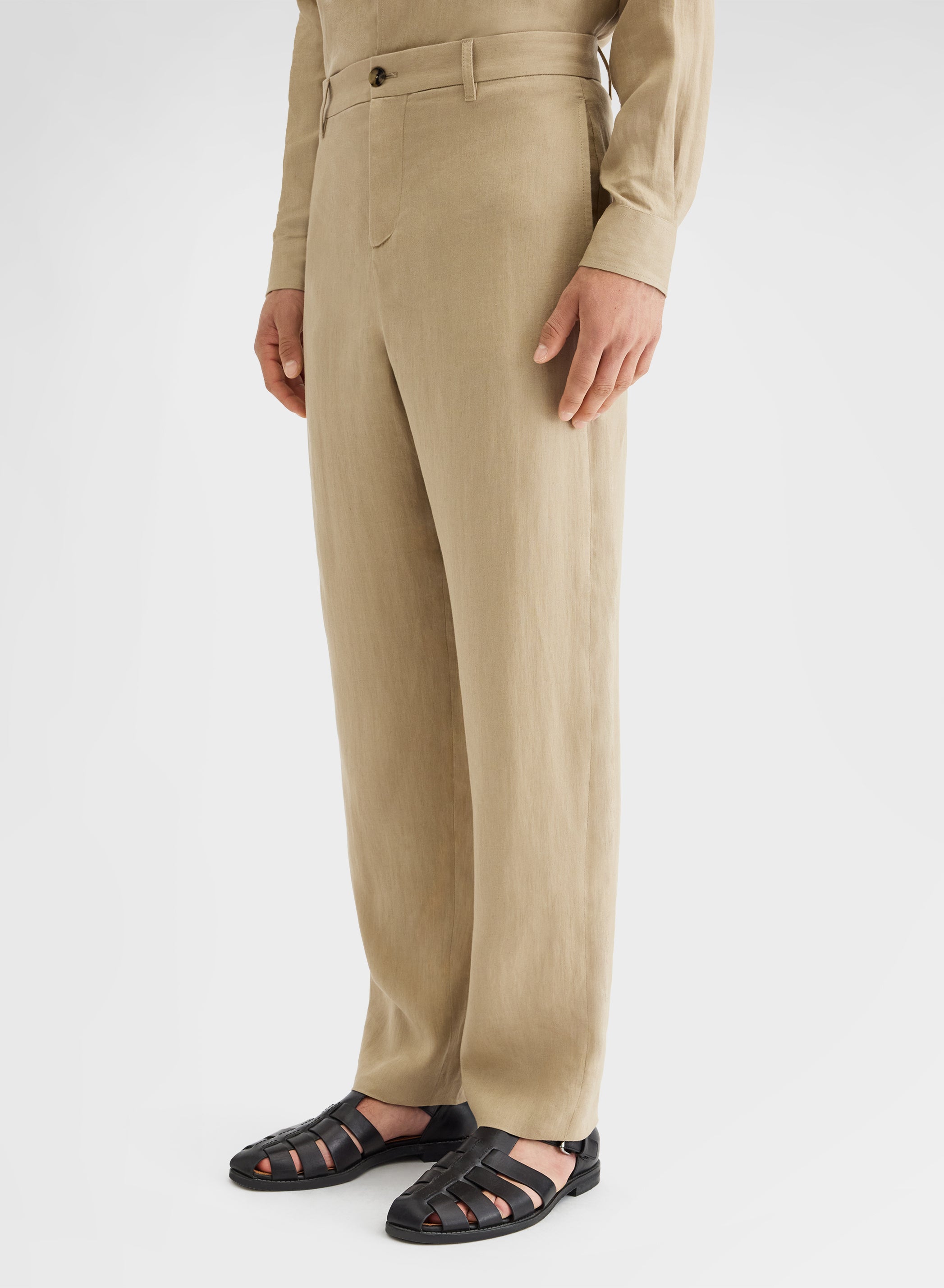 LIGHT LINEN PANTS KHAKI