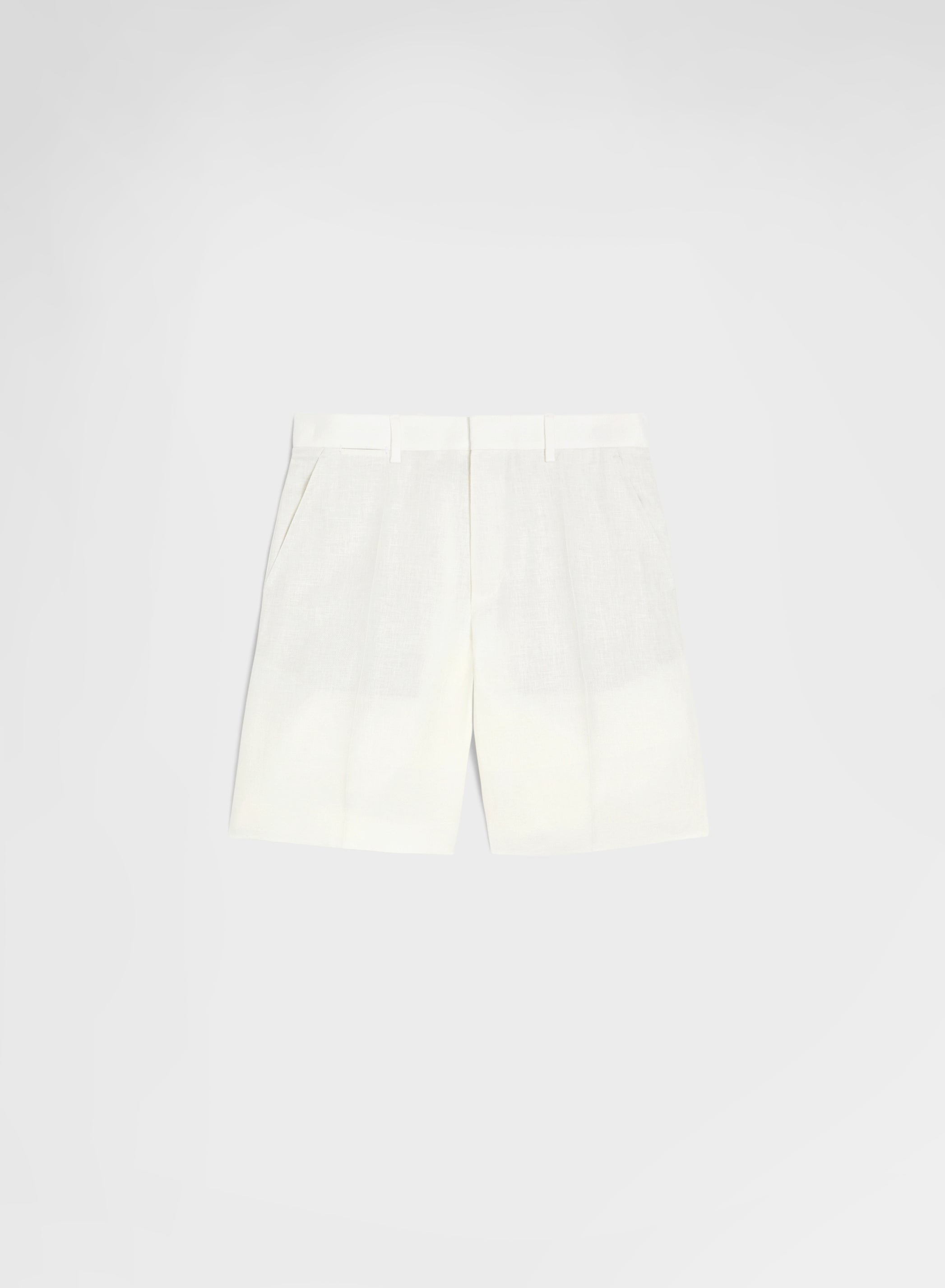 DELAVE LINEN SHORTS WHITE