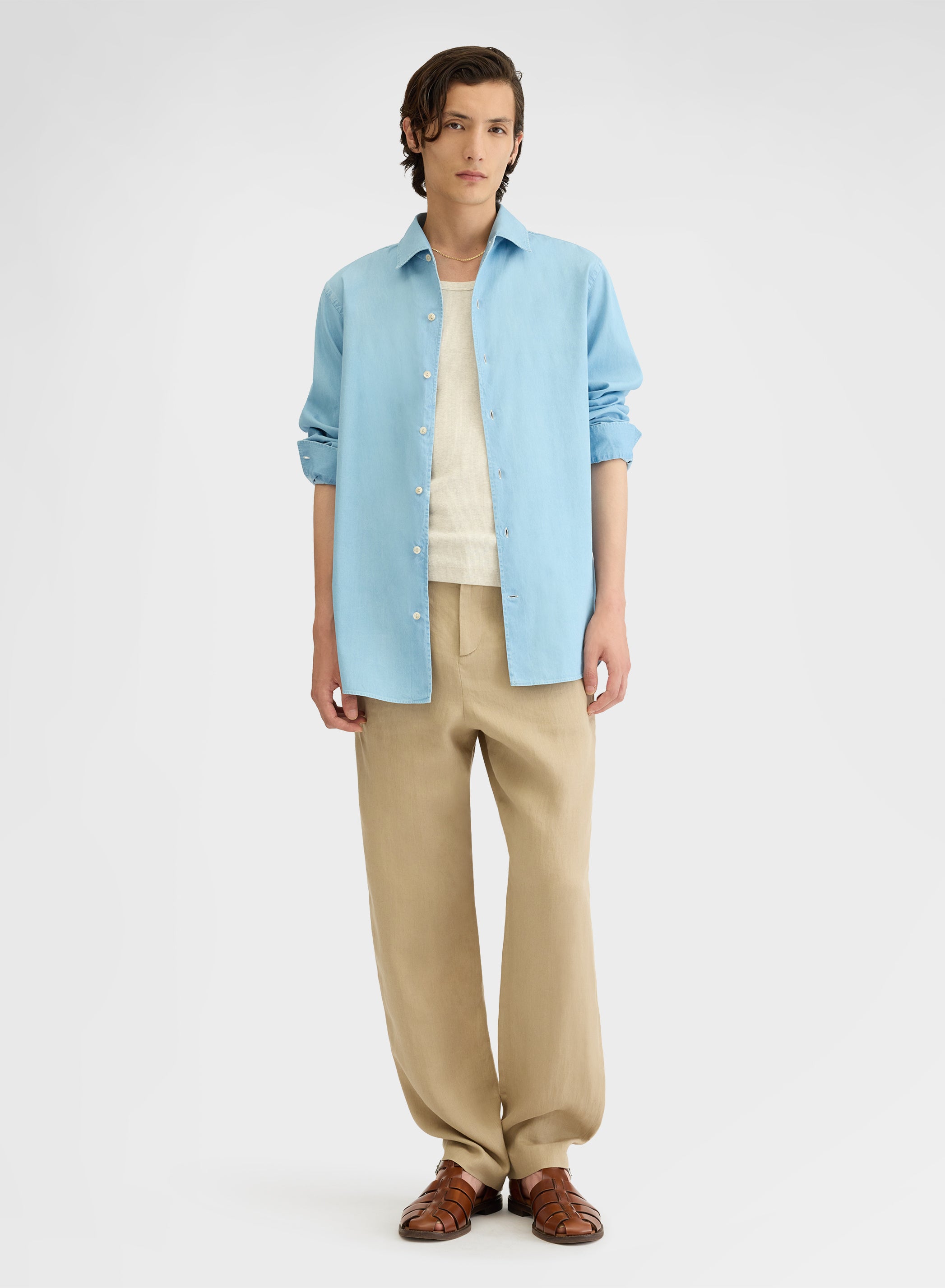 LIGHT DENIM SHIRT BLEACH