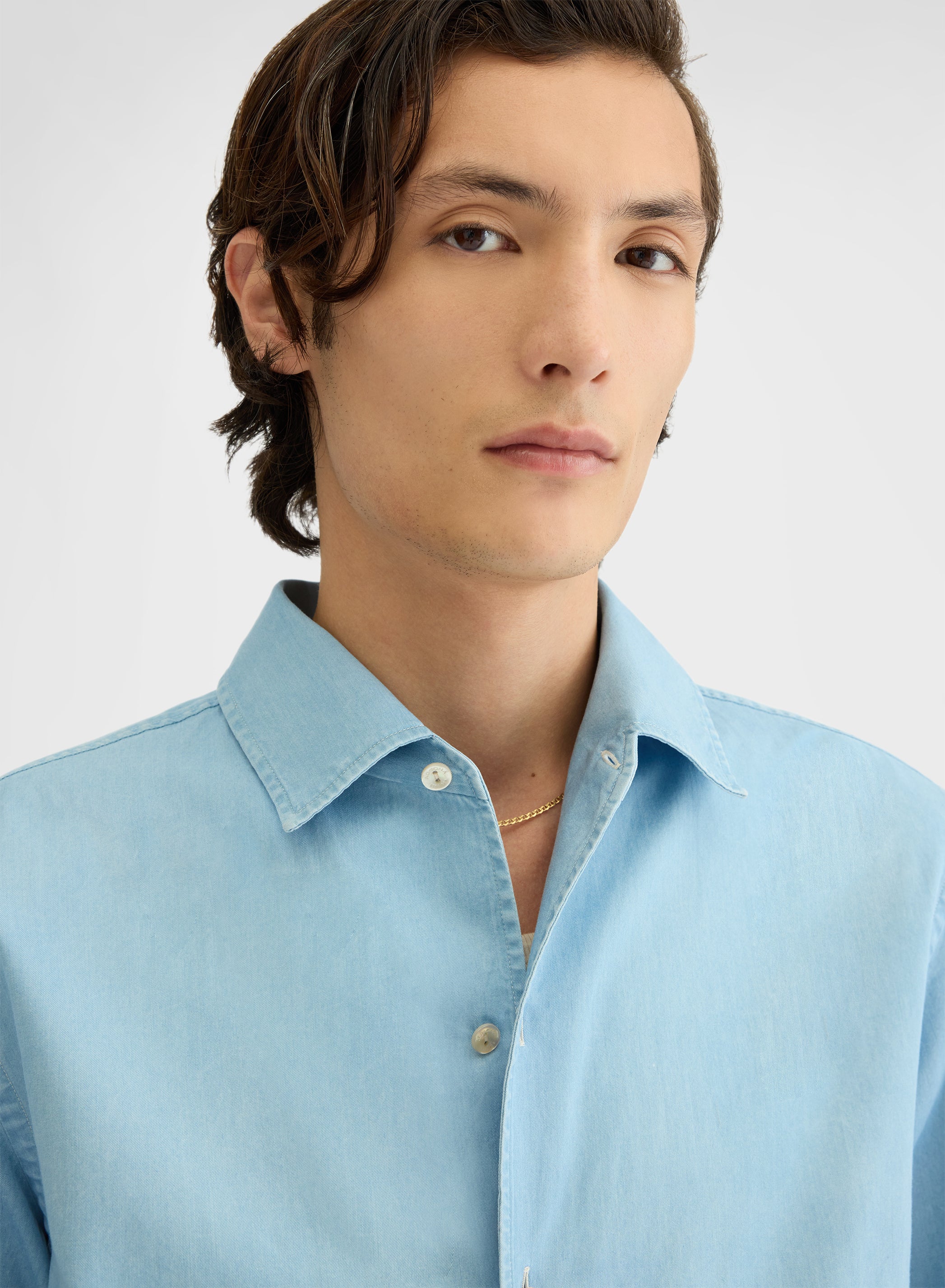 LIGHT DENIM SHIRT BLEACH