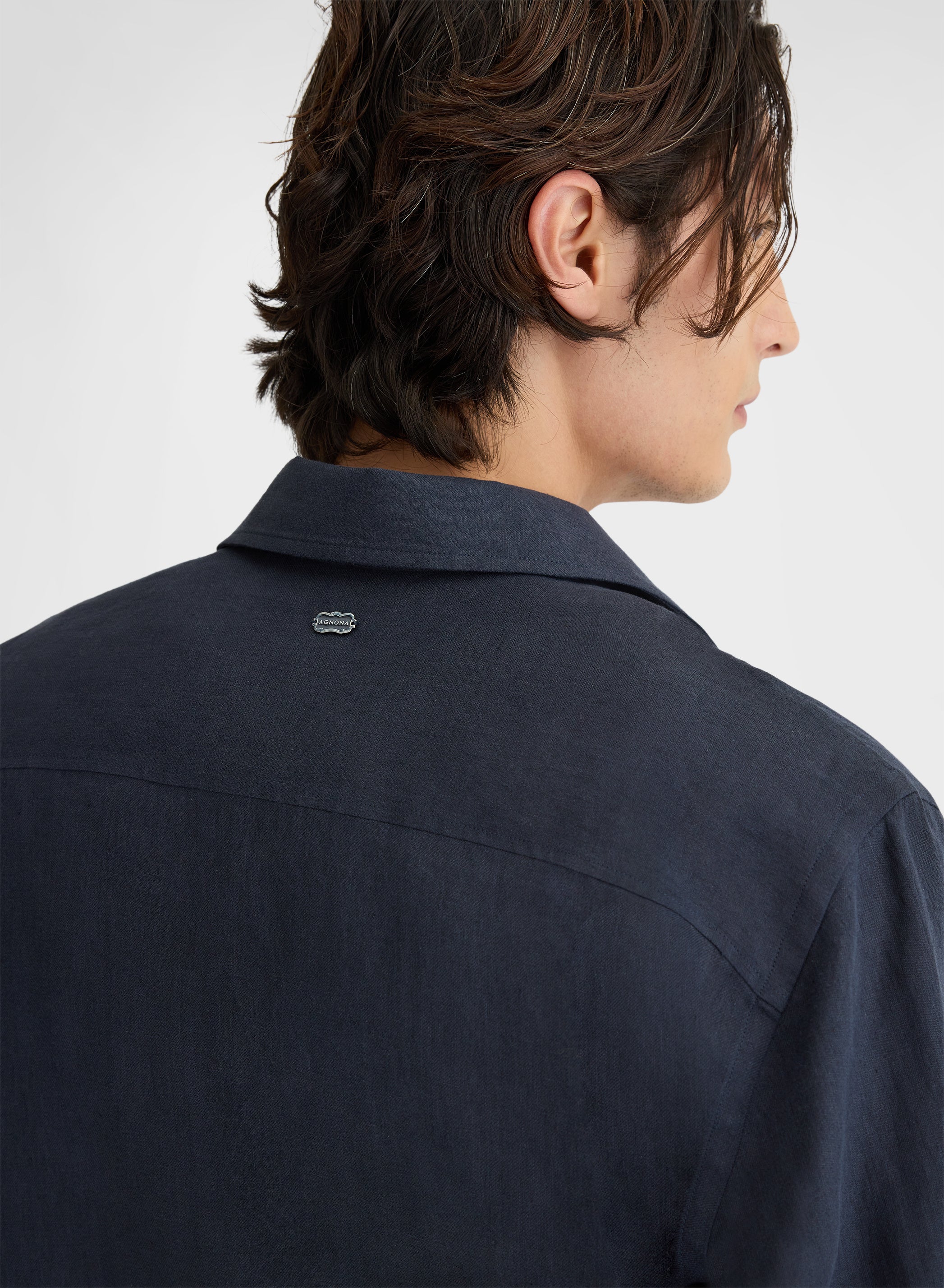 LIGHT LINEN SHIRT NAVY