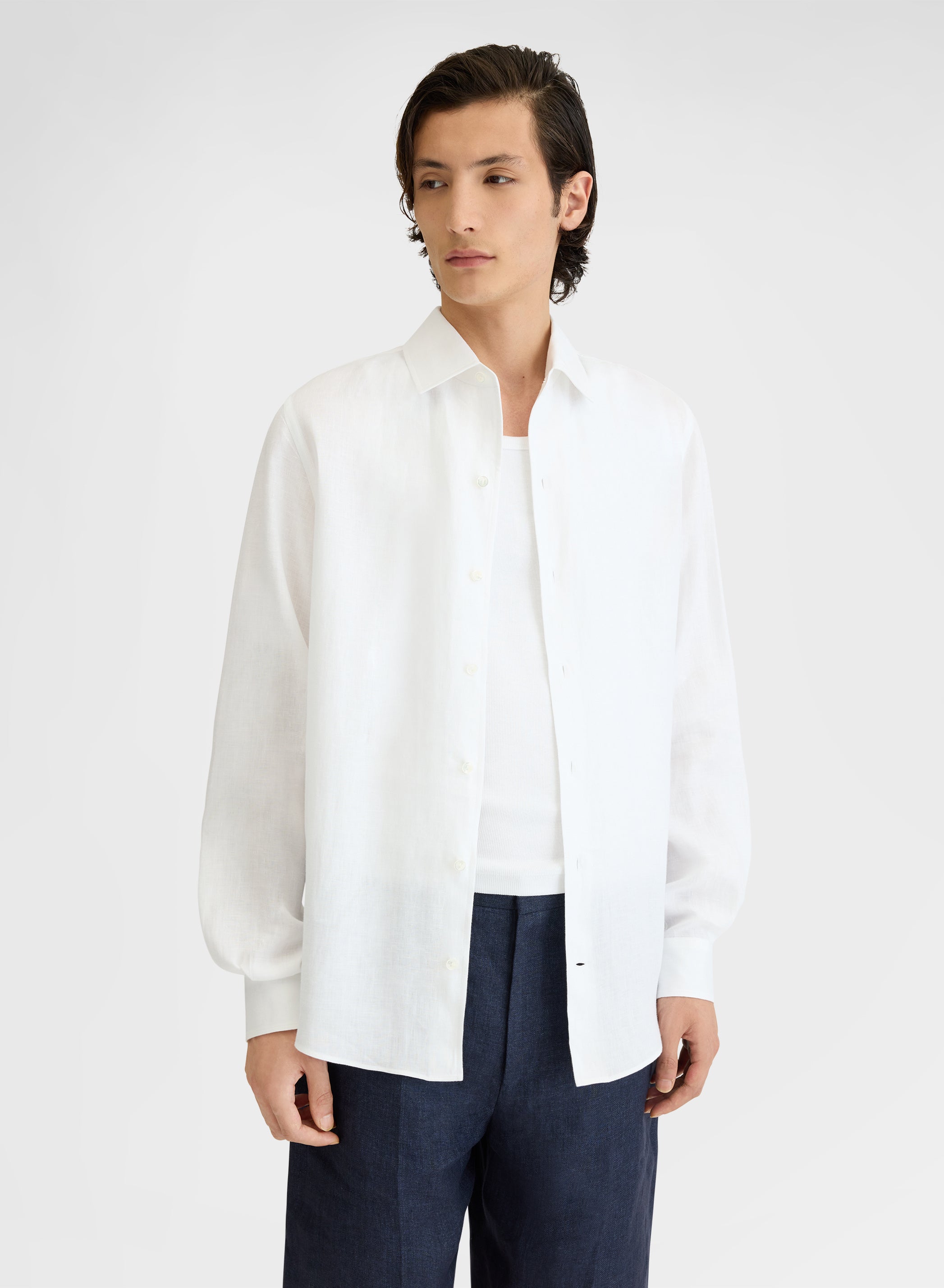 LIGHT LINEN SHIRT WHITE
